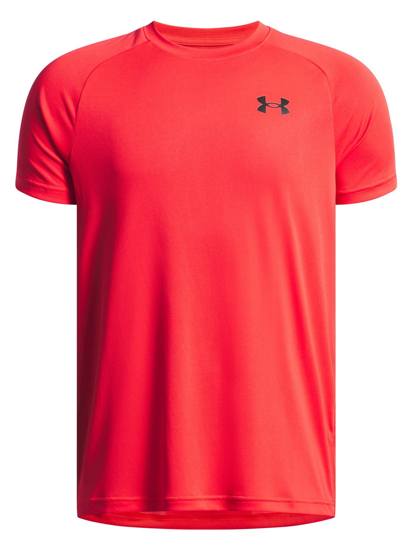 UNDER ARMOUR Junior Boys Training Tech 2.0 T-Shirt - Red