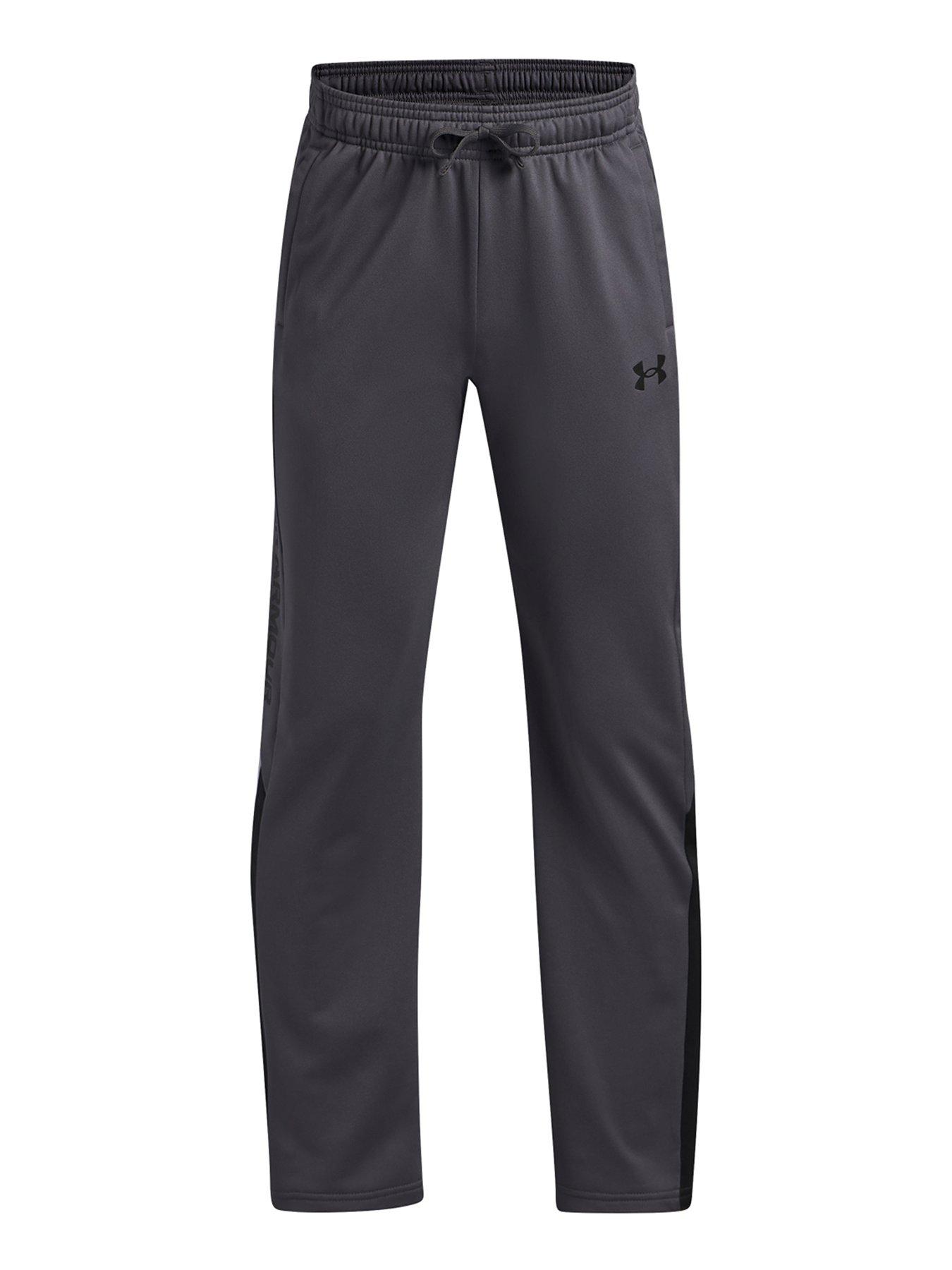 Under Armour Junior Boys Training Brawler 30 Tapered Pants - /Black - Grey