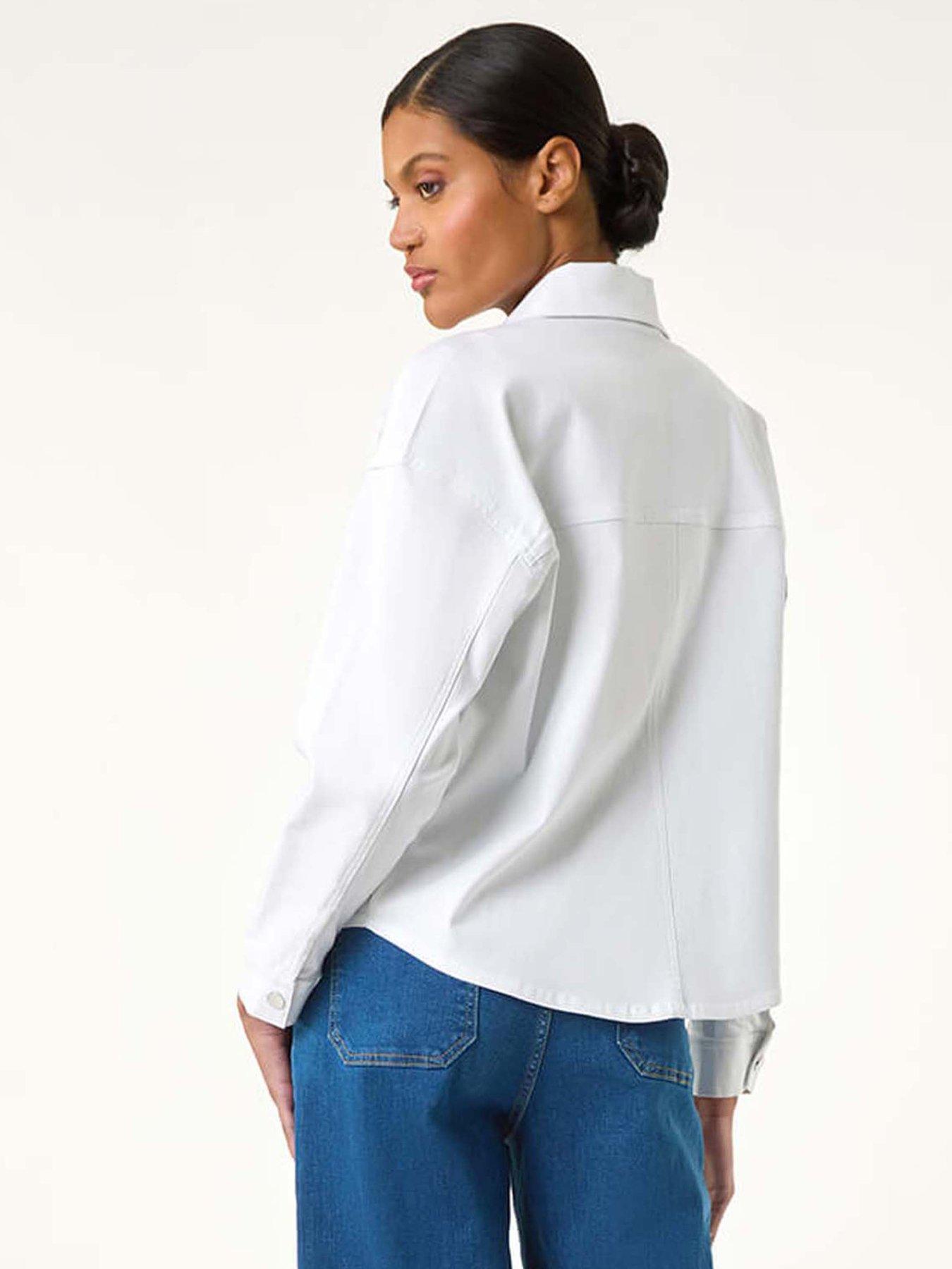 Image 2 of 5 of Roman Patch Pocket Jacket - White