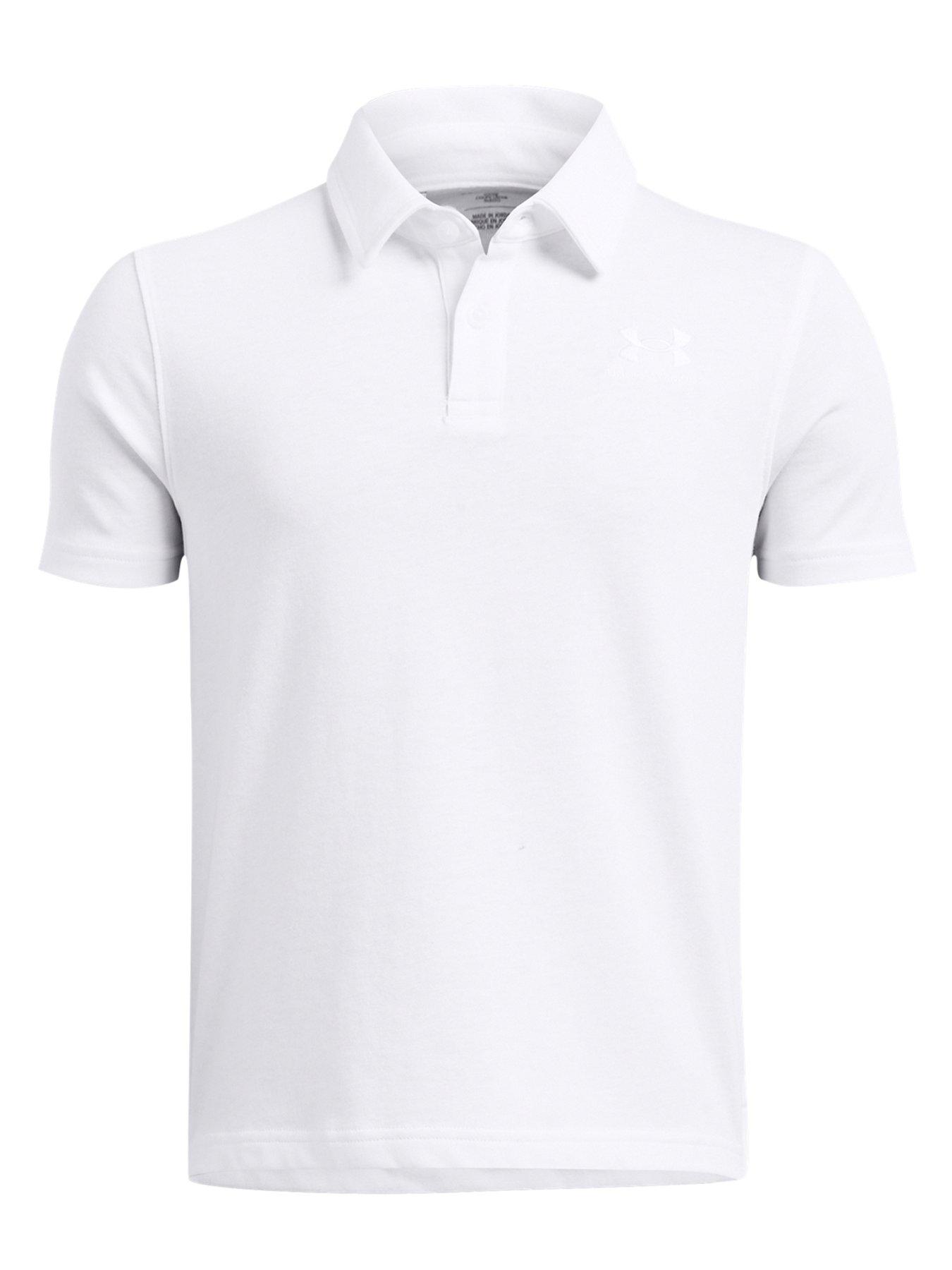undefined Junior Boys Training Icon Polo Shirt - White