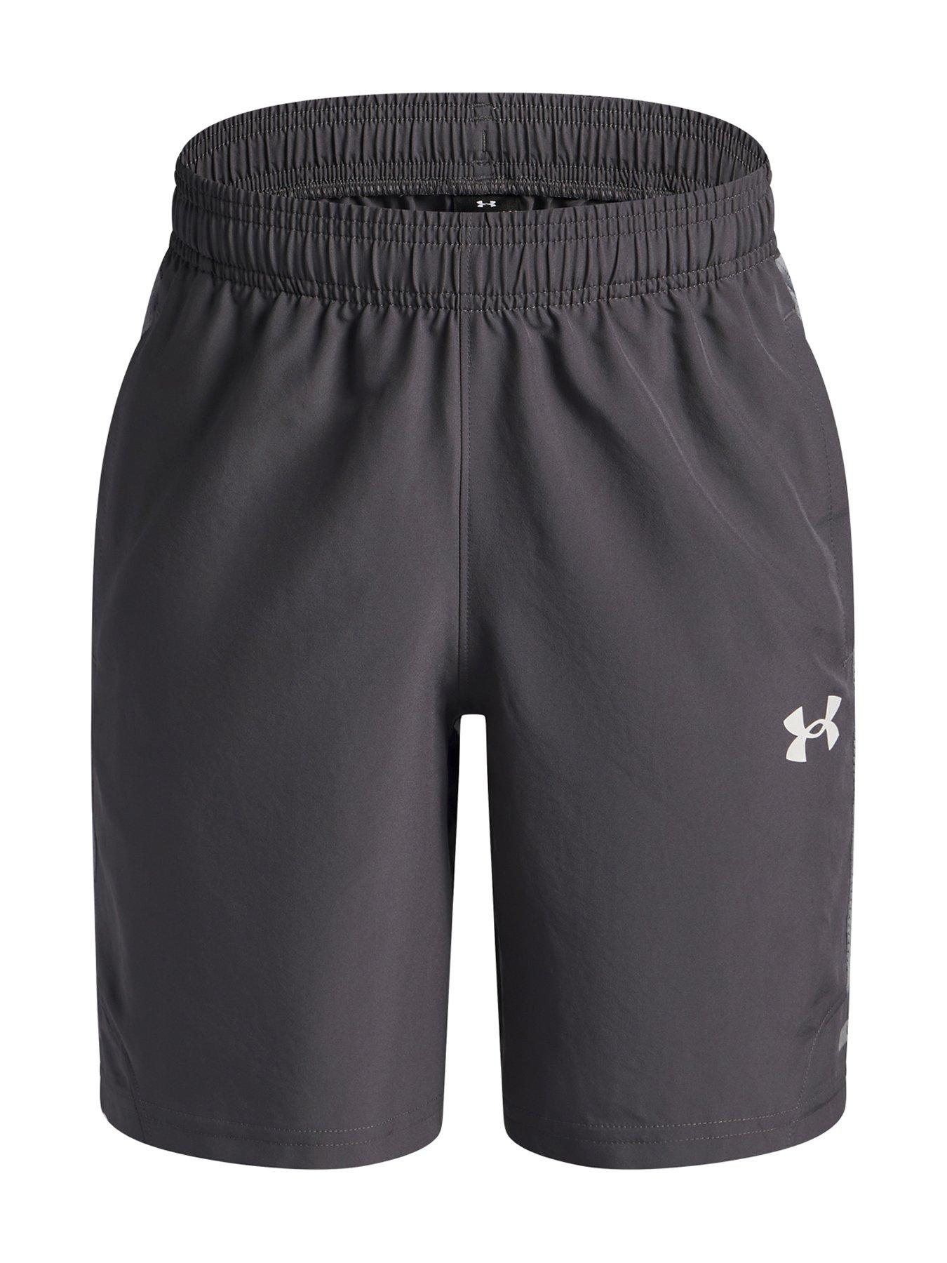 UNDER ARMOUR Junior Boys Training Tech Utility Woven Shorts - Grey