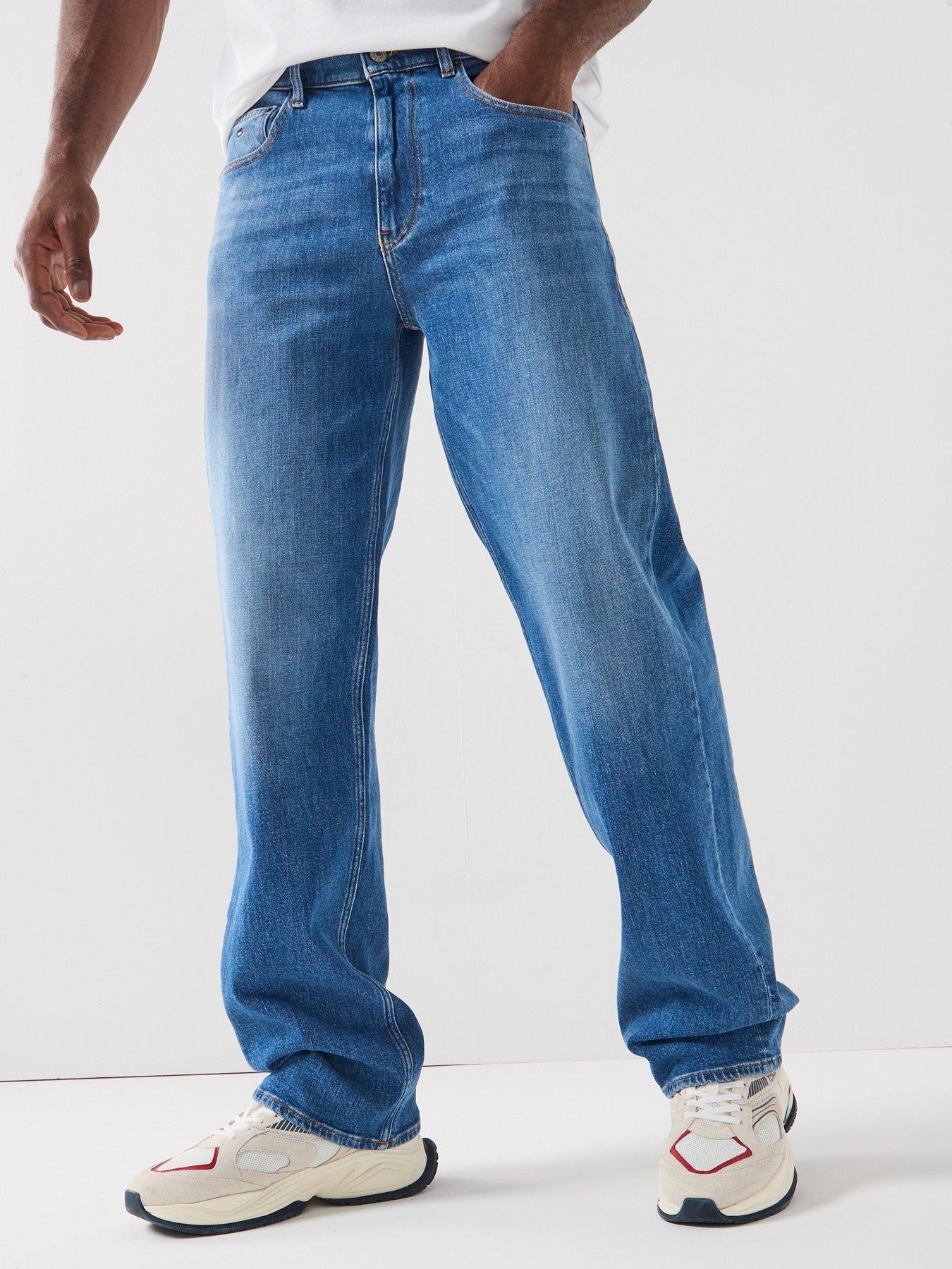 Tommy Jeans Jaimie Relaxed Straight Fit, Blue, Size 34, Men