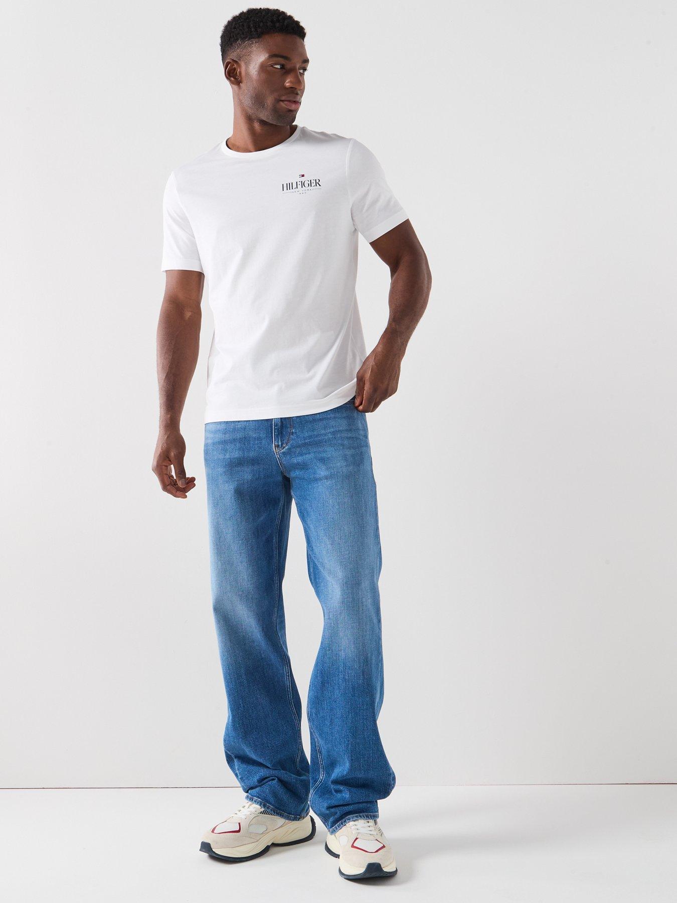 Image 3 of 6 of Tommy Jeans Jaimie Relaxed Straight Fit - Blue