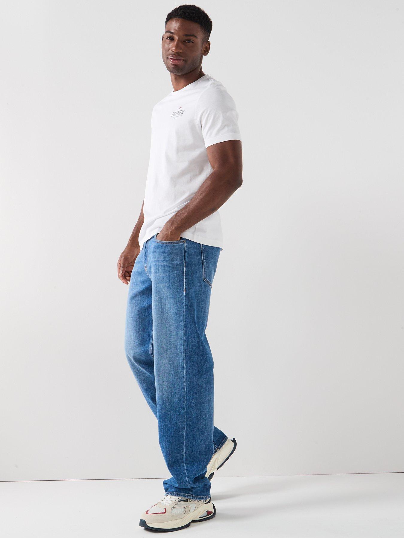 Image 4 of 6 of Tommy Jeans Jaimie Relaxed Straight Fit - Blue