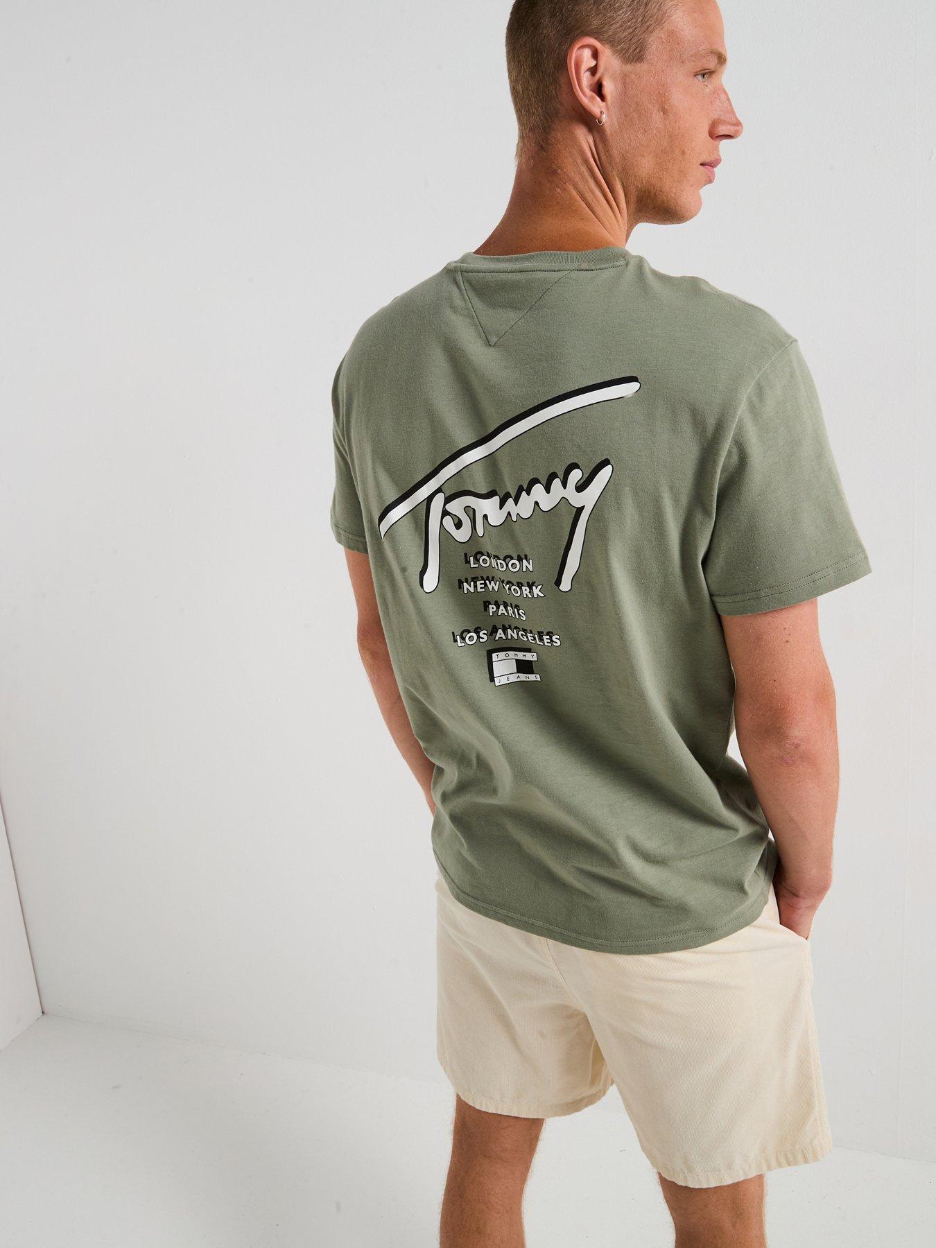 undefined Regular Sign City Back Print T-Shirt - Green