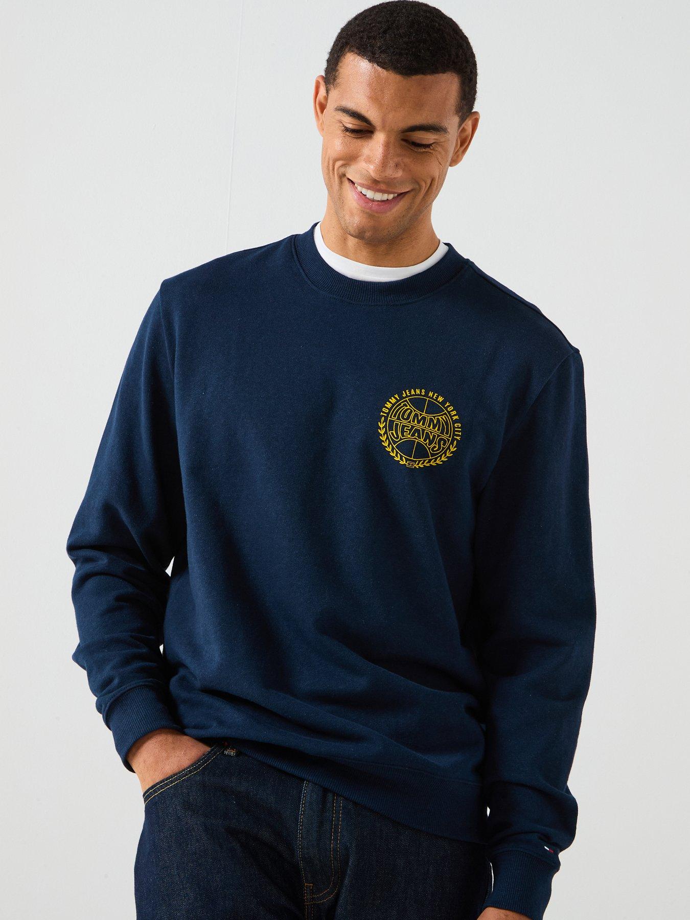 Tommy Jeans Tommy Jeans Regular Fit Varsity Circle Crew Sweat - Black