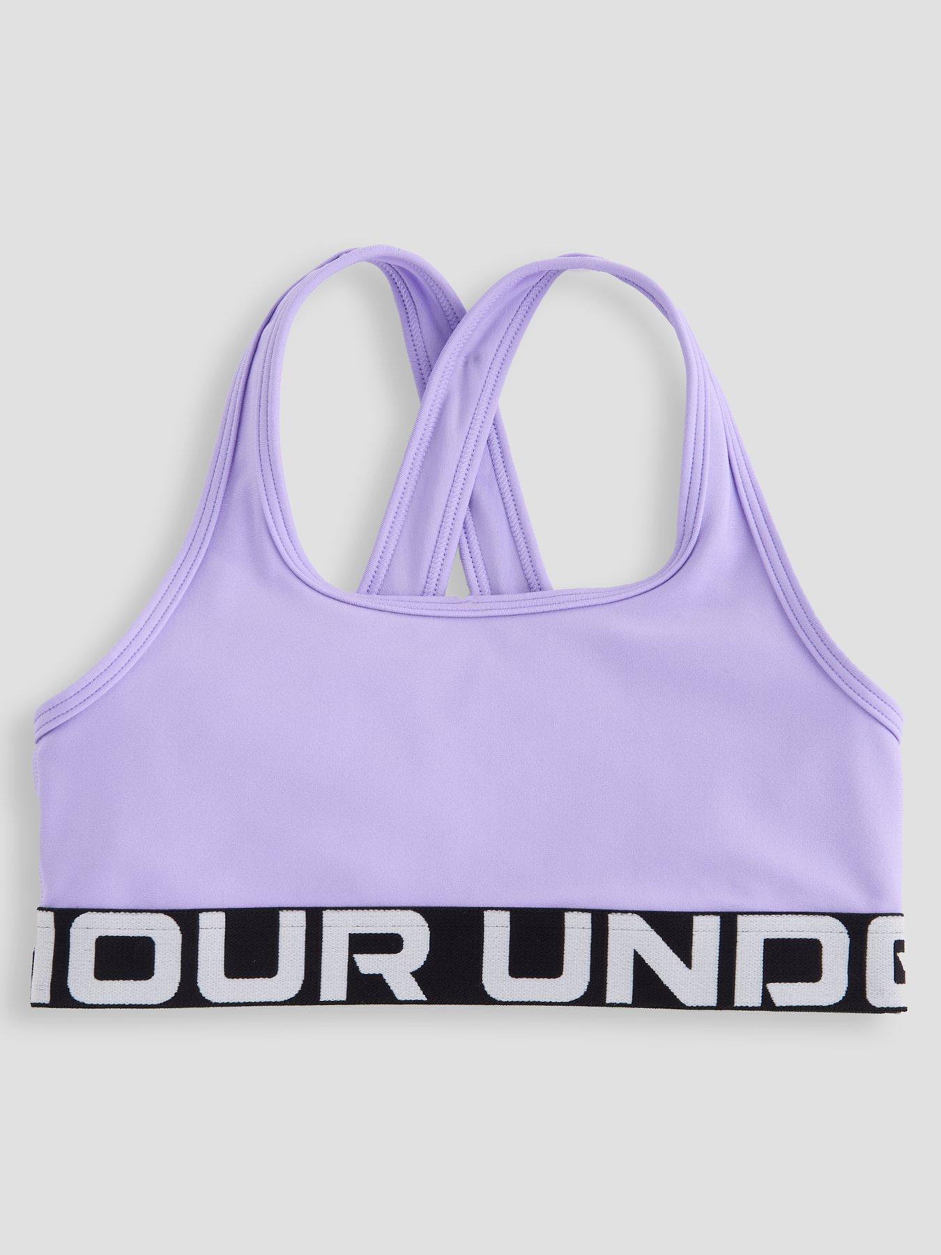 UNDER ARMOUR Junior Girls Training Crossback Bra - Purple