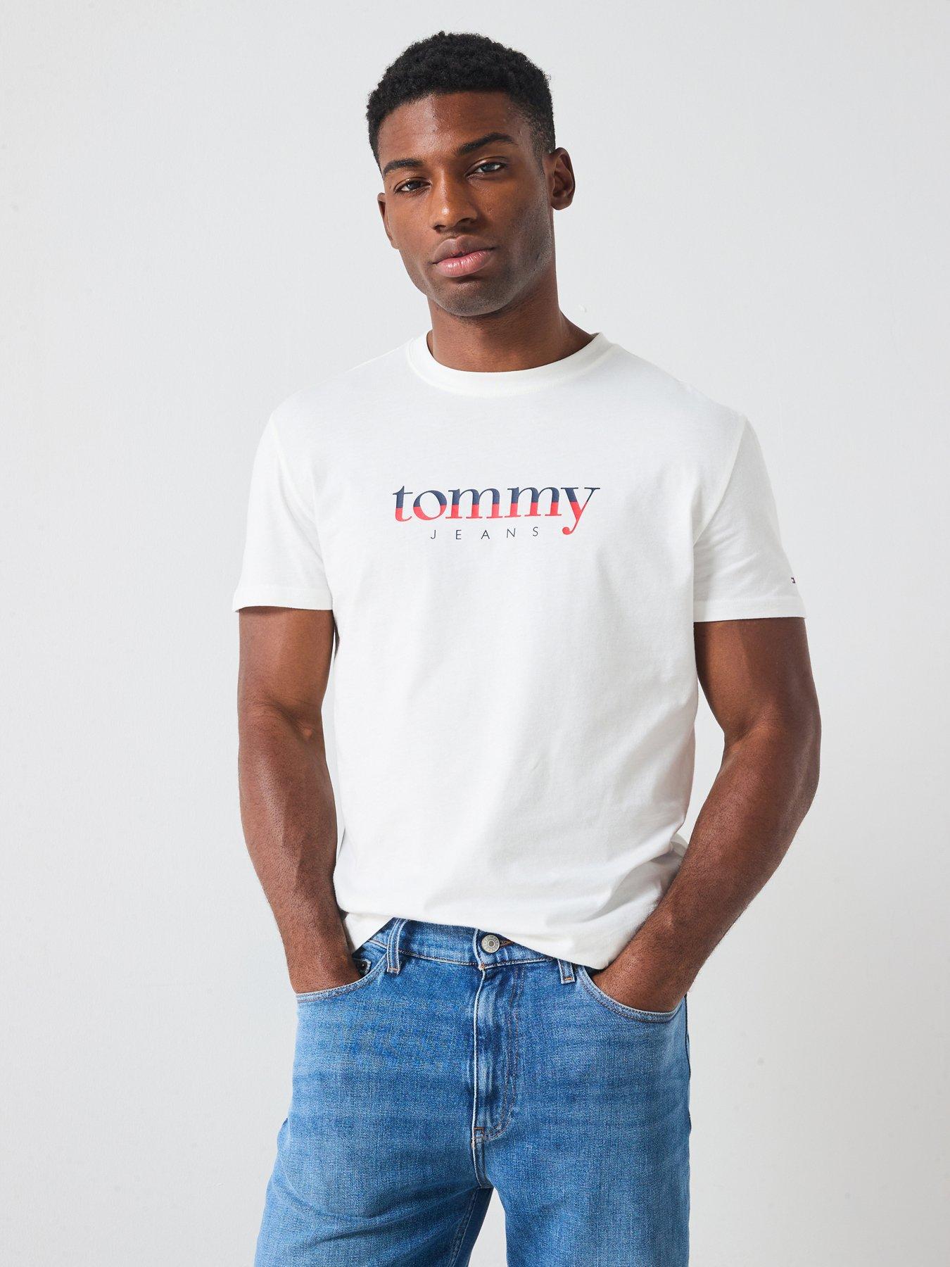 Tommy Jeans Regular Fit Chest Logo T-shirt - Beige