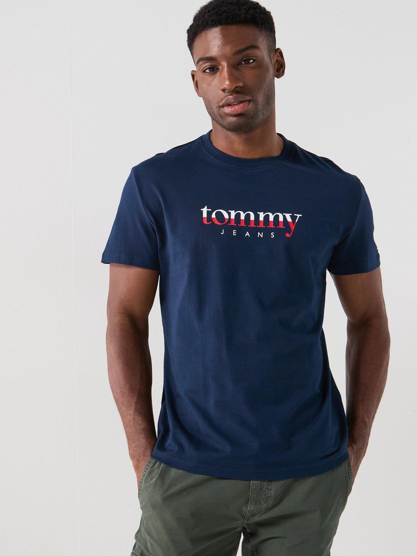 undefined Regular Fit Chest Logo T-Shirt - Navy