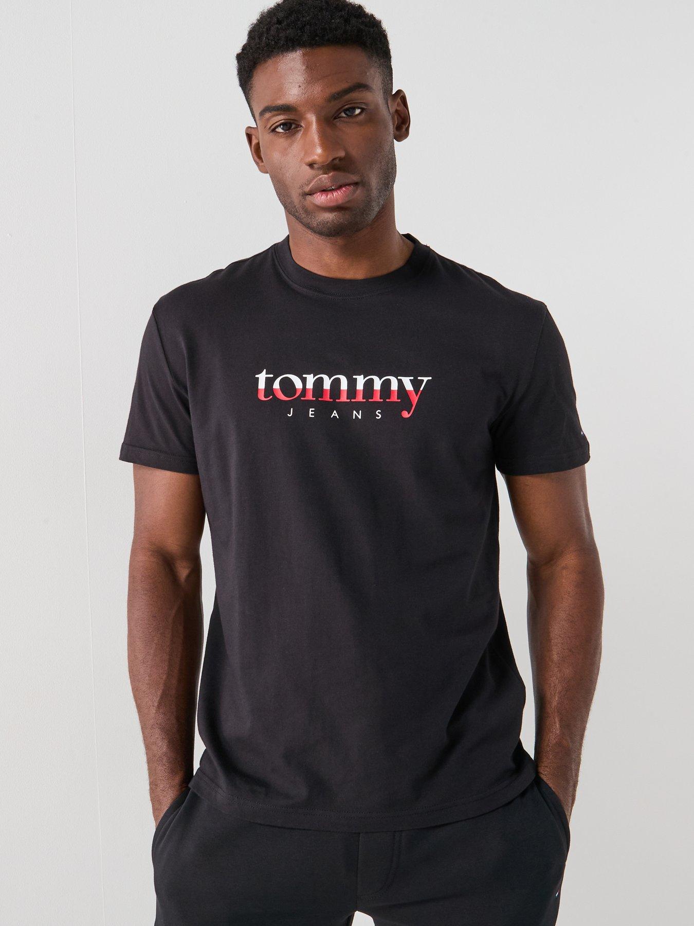 Tommy Jeans Chest Logo T-Shirt - Black