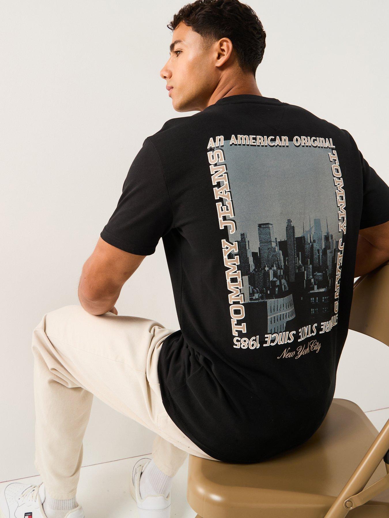Tommy Jeans Tommy Jeans Regular Photo Back Print T-shirt - Black