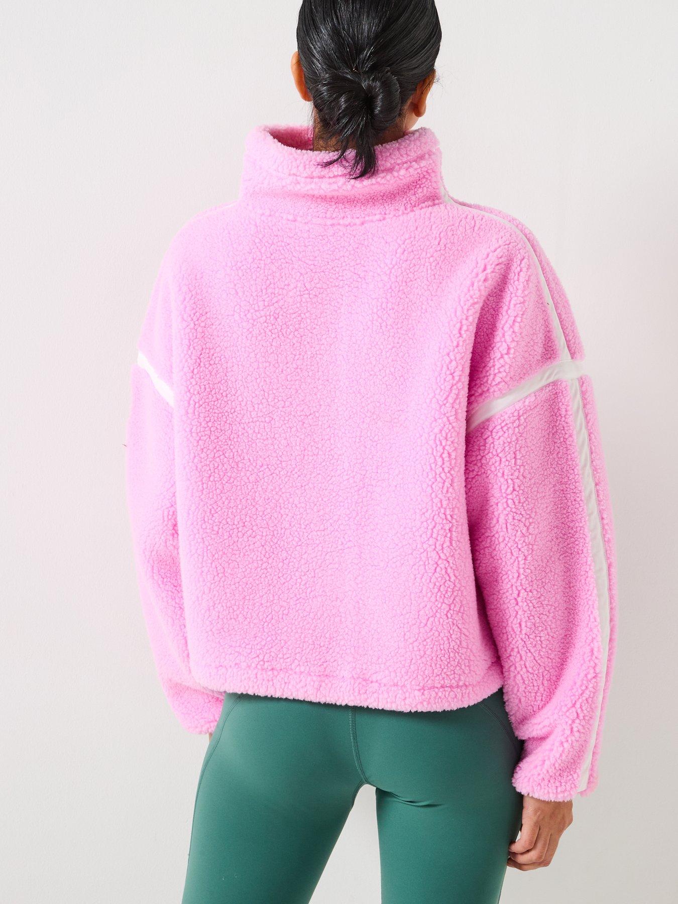 Image 2 of 6 of Gym + Coffee Womens Training Industry Half Zip - Pink