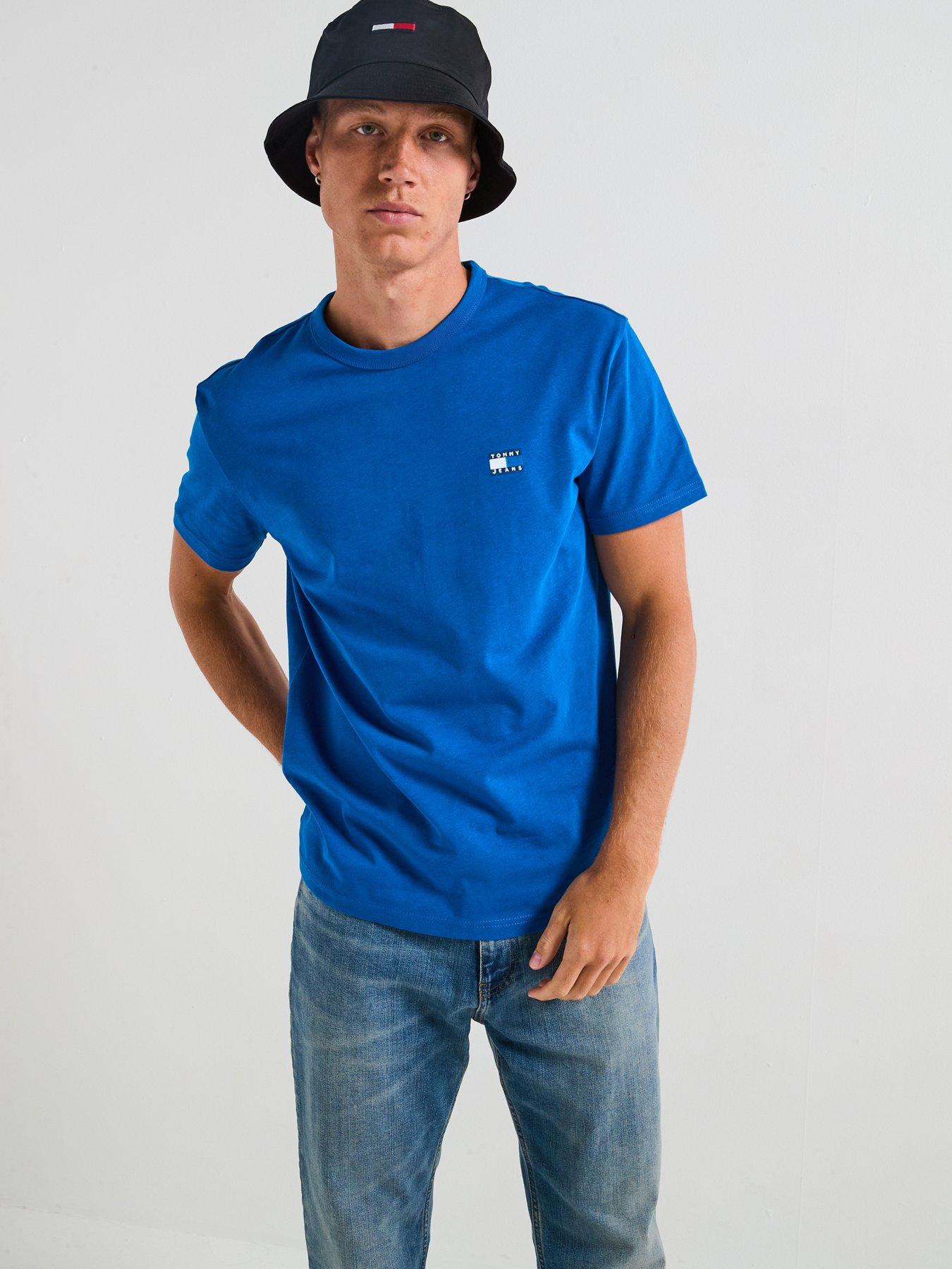 Tommy Jeans Regular Fit Badge T-Shirt - Blue