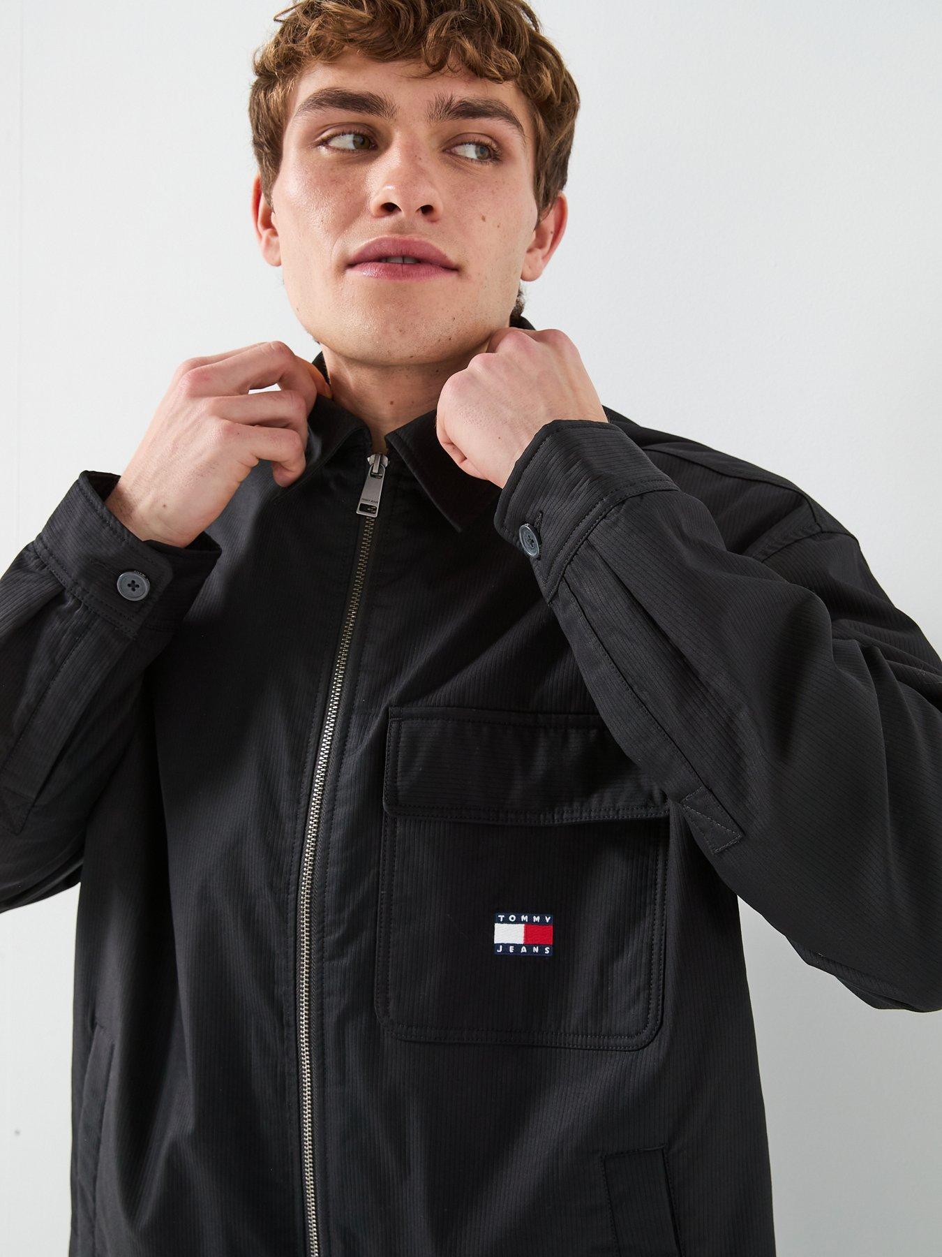 Image 5 of 6 of Tommy Jeans Regular Cord Shirt Jacket - Black