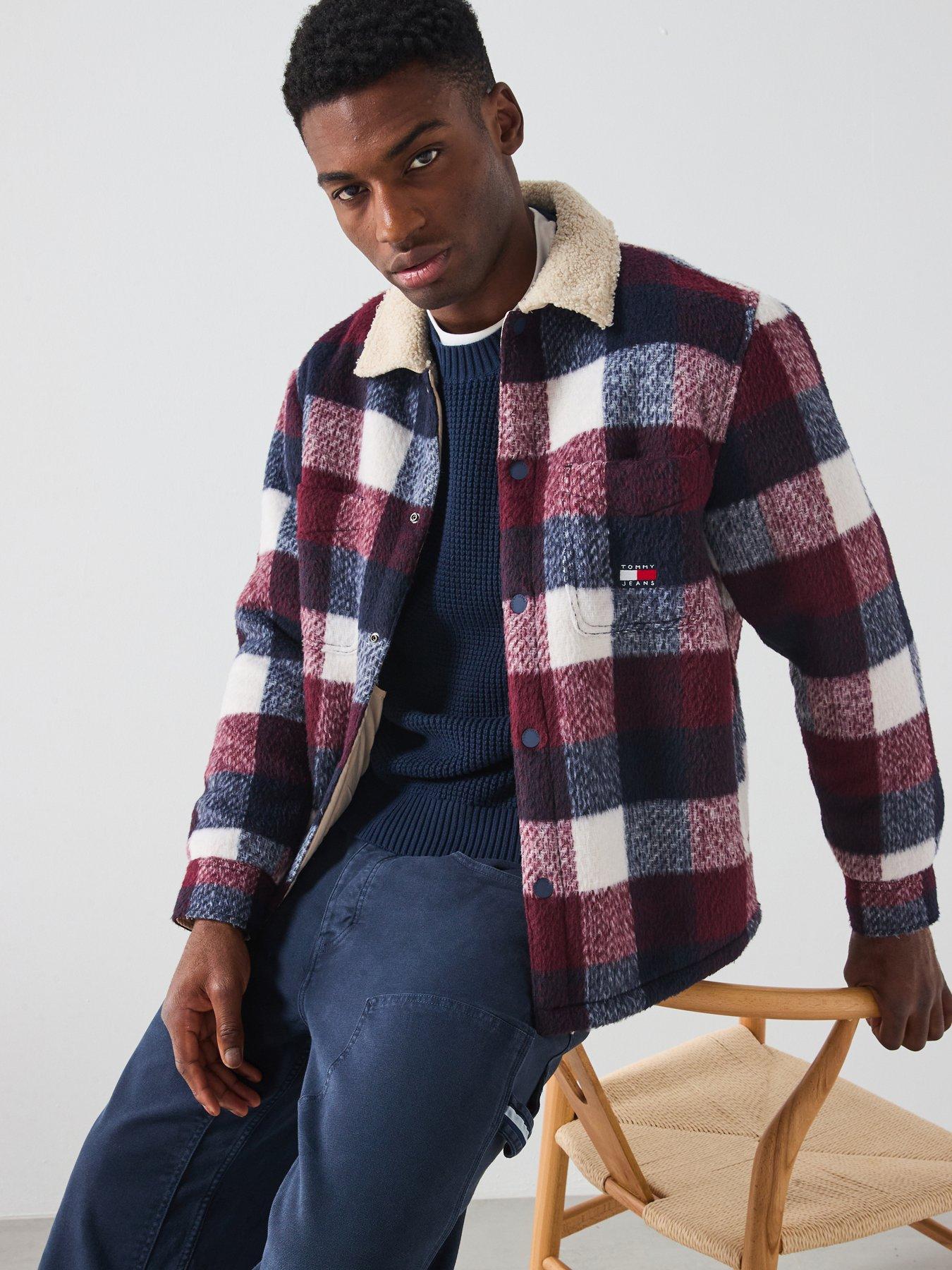 Tommy Jeans Check Overshirt - Blue