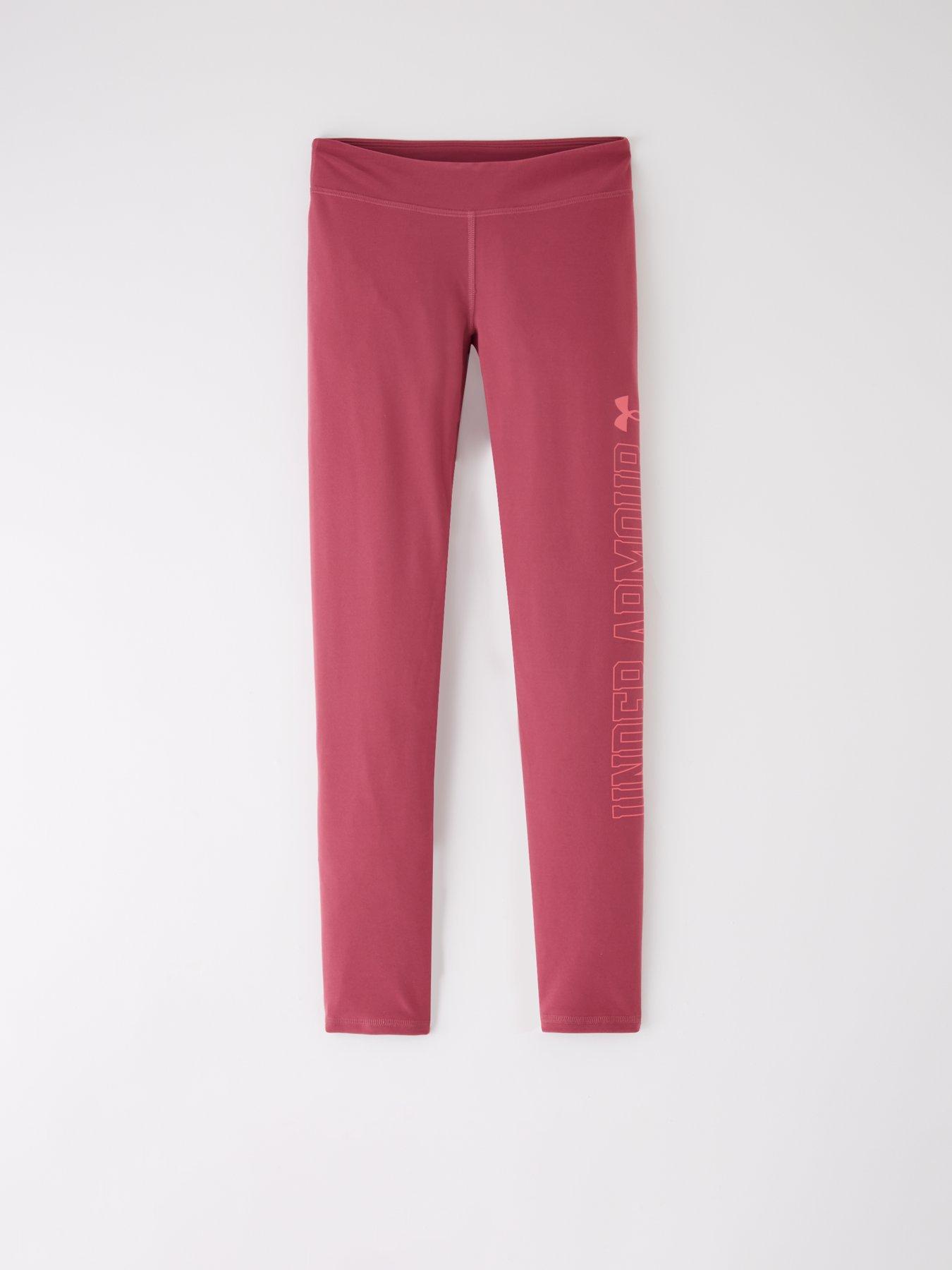 Image 6 of 6 of UNDER ARMOUR Junior Girls Training Motion Branded Tights - Burgundy