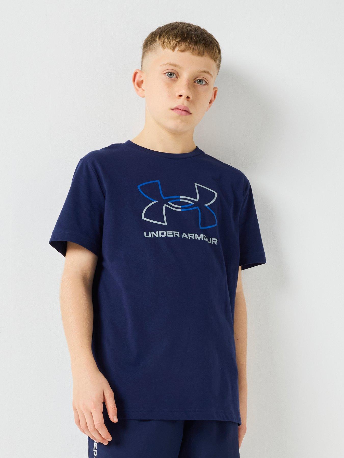 UNDER ARMOUR Junior Boys Training Gl Foundation T-Shirt - Navy