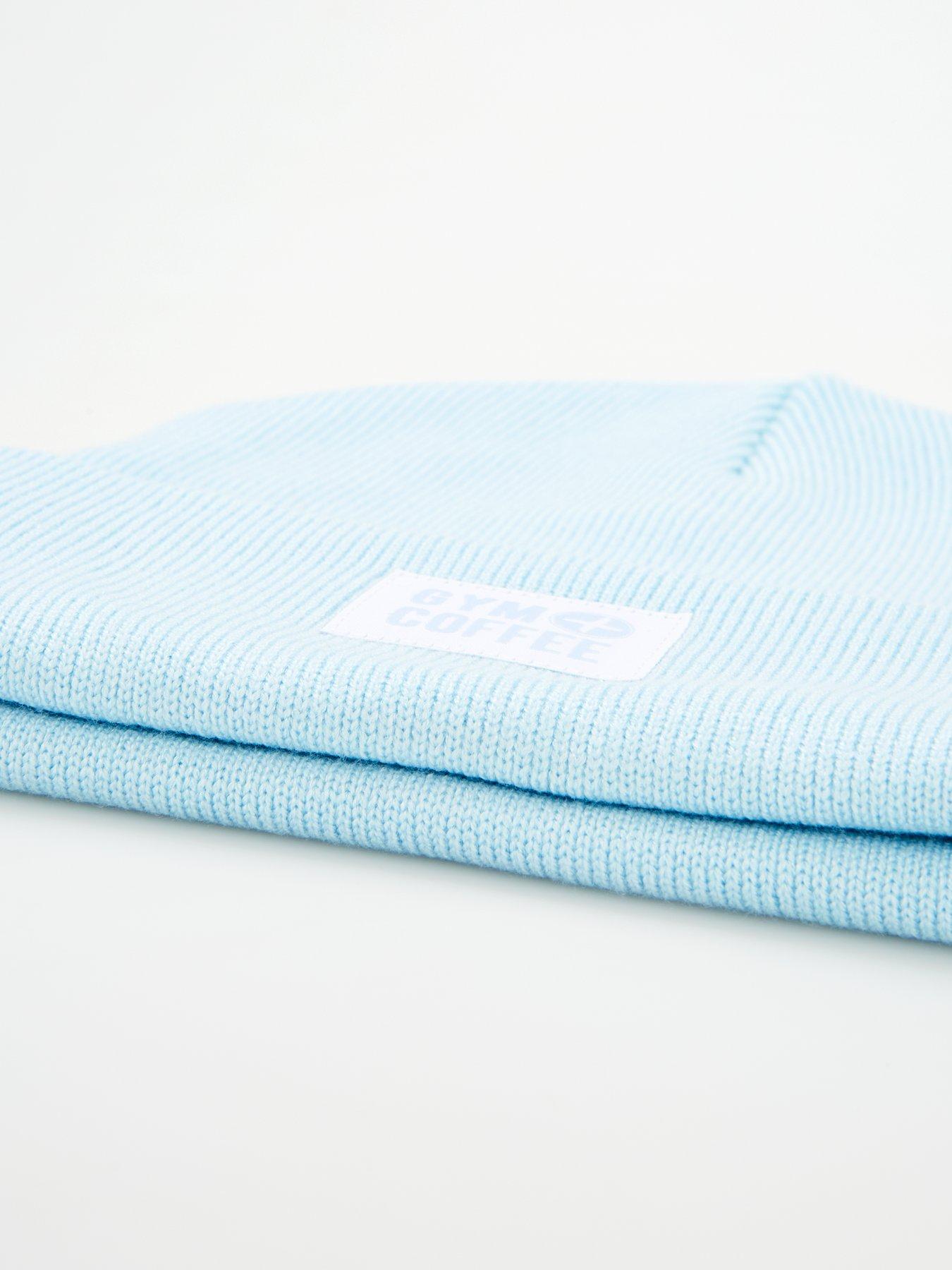 Image 4 of 4 of Gym + Coffee Womens Training Knit Beanie - Blue