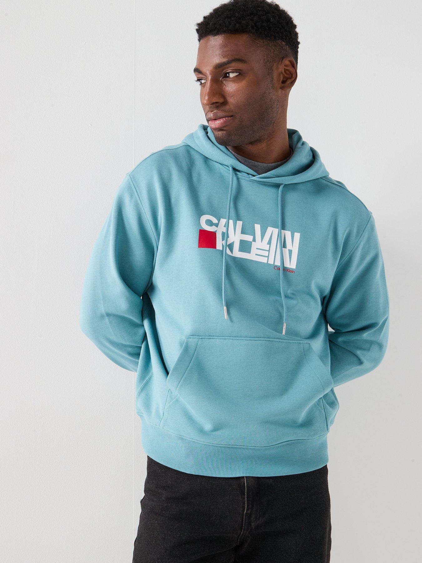 Calvin Klein Jeans Box Graphic Hoodie - Blue