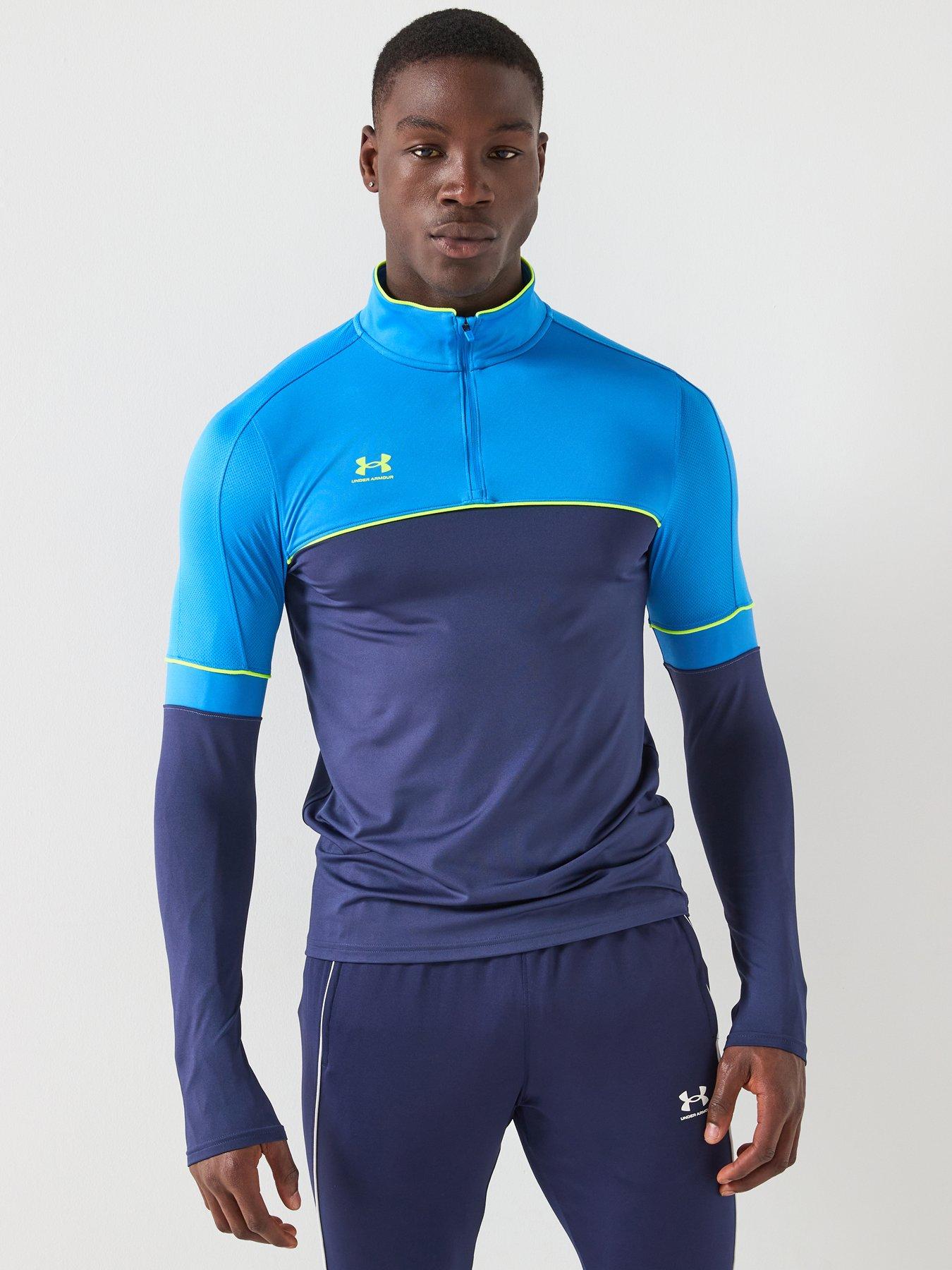 UNDER ARMOUR Mens Challenger Training 1/4 Zip Top - Navy