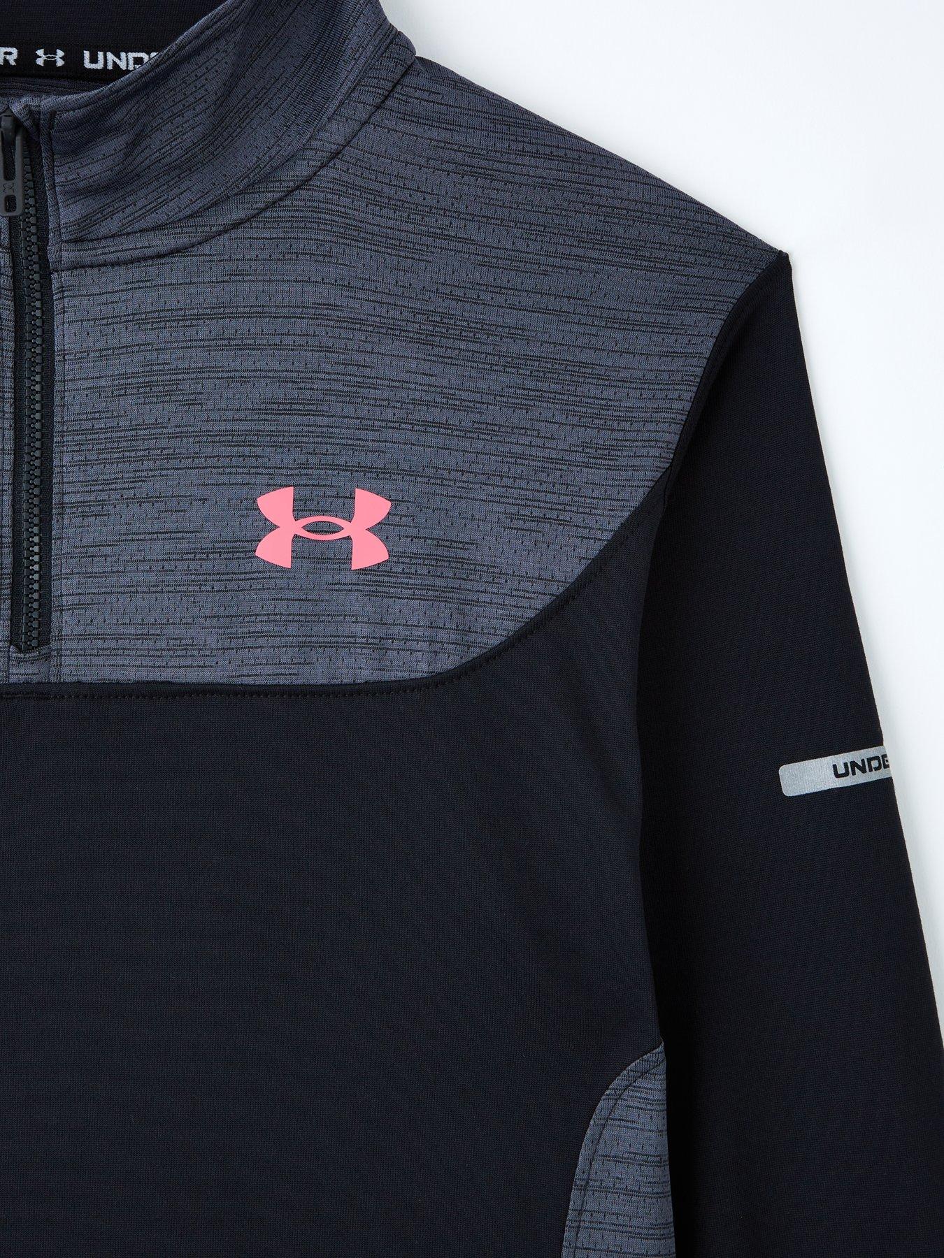 Image 3 of 4 of UNDER ARMOUR Junior Boys Training Tech Utility 1/4 Zip Top - Black