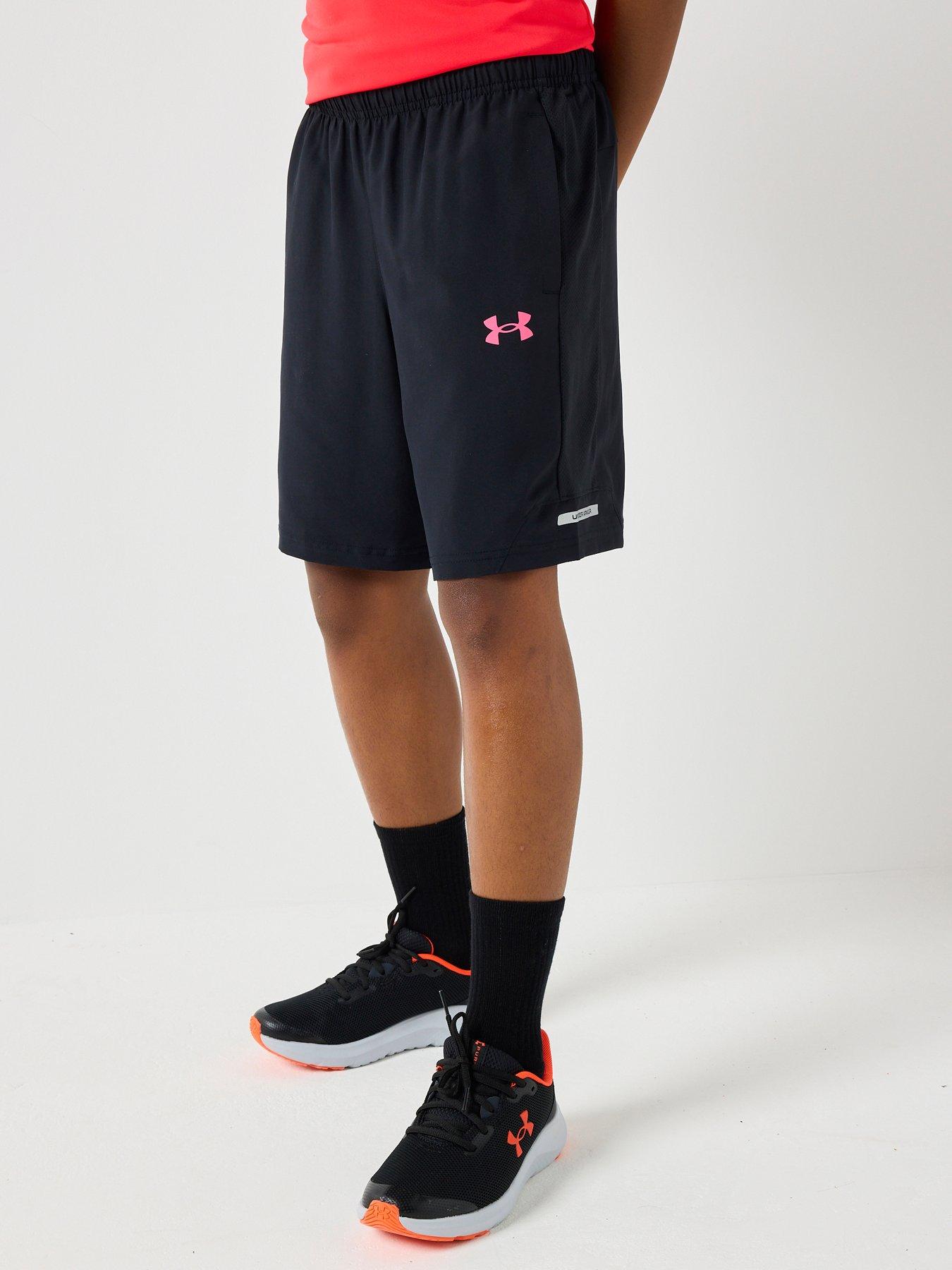 Image 1 of 4 of UNDER ARMOUR Junior Boys Training Tech Utility Woven Shorts - Black