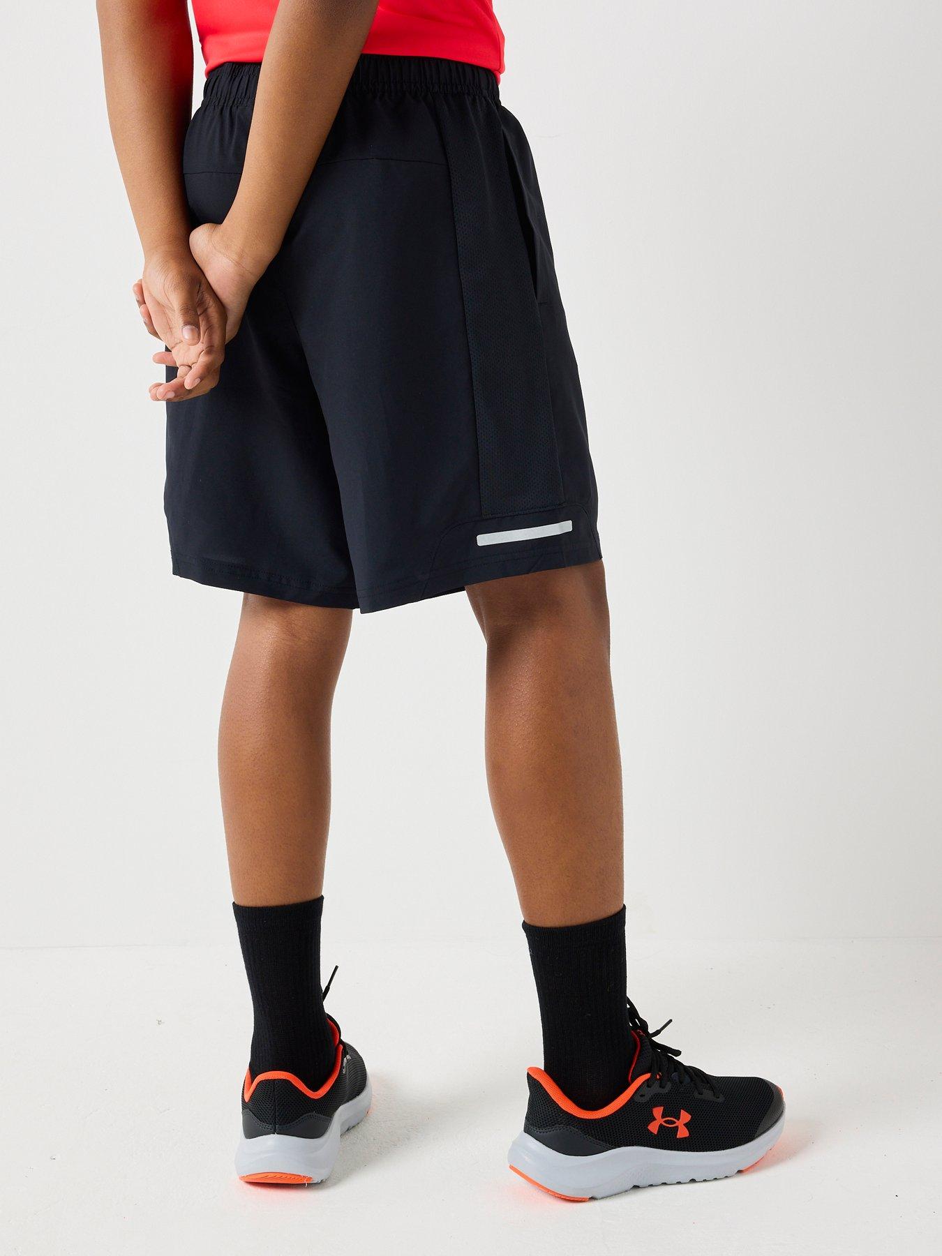 Image 2 of 4 of UNDER ARMOUR Junior Boys Training Tech Utility Woven Shorts - Black