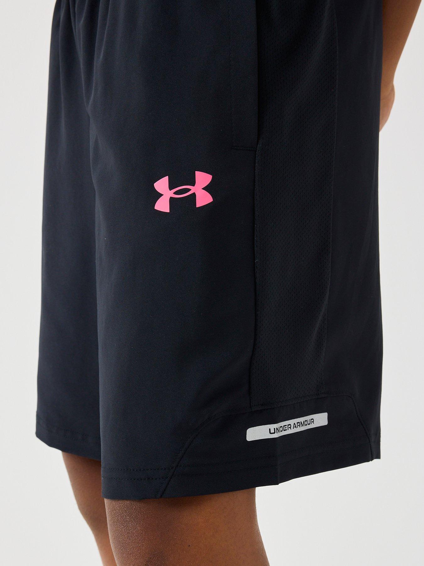 Image 4 of 4 of UNDER ARMOUR Junior Boys Training Tech Utility Woven Shorts - Black