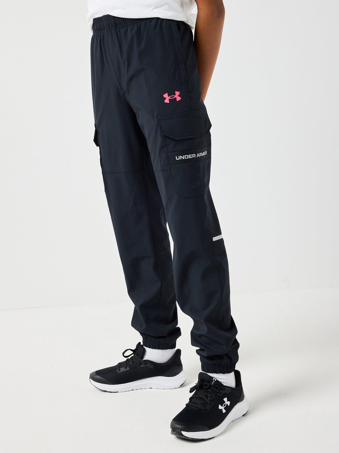 UNDER ARMOUR Junior Boys Training Tech Utility Woven Pants - Black