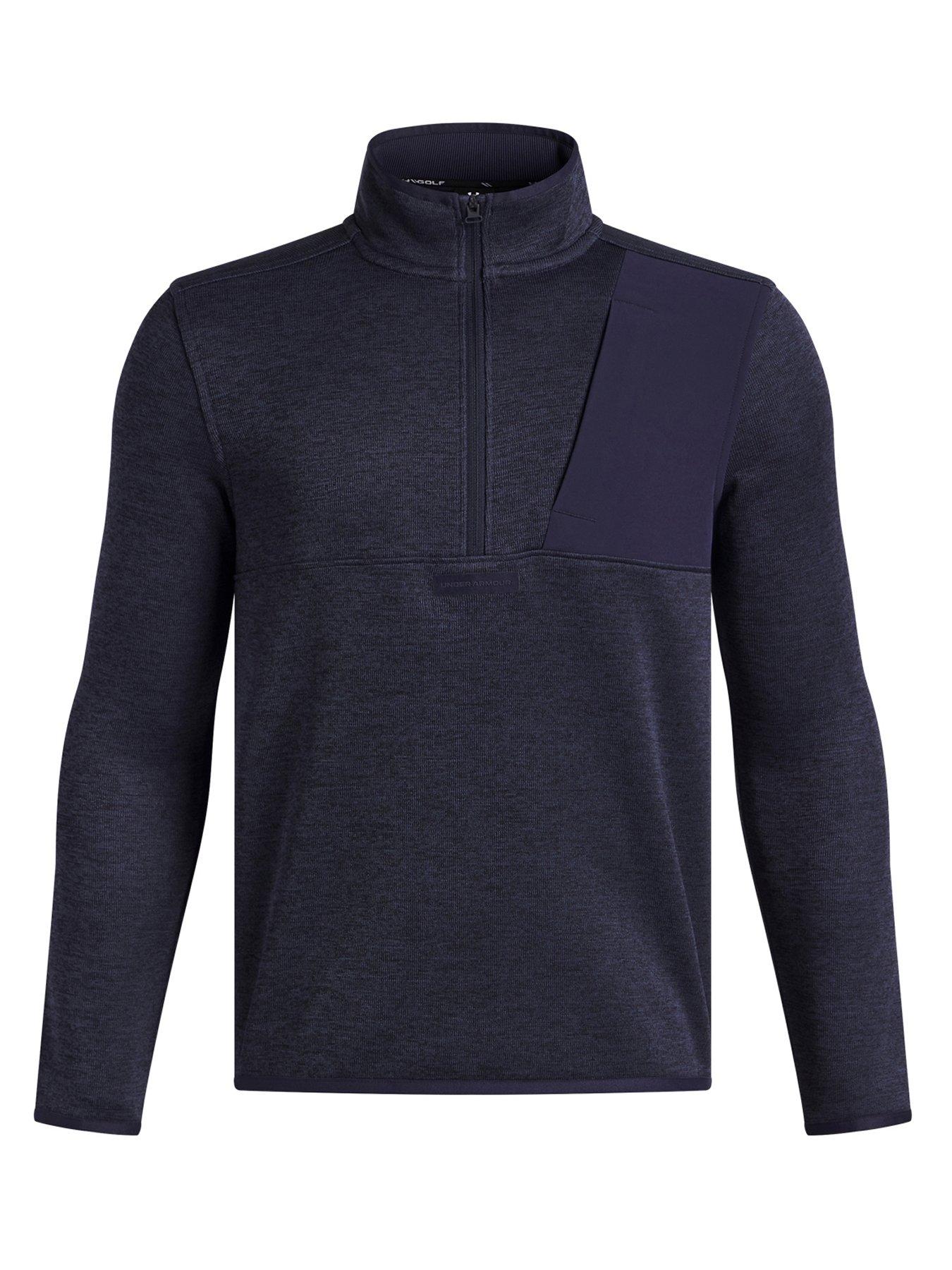undefined Junior Boys Golf Drive Hybrid Storm 1/2 Zip Top - Navy