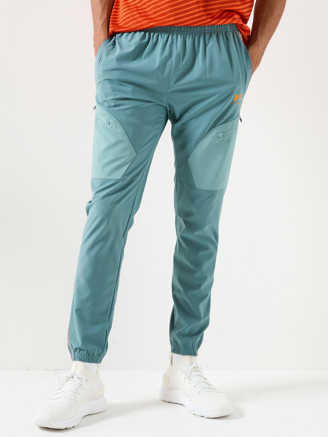 UNDER ARMOUR: Mens Challenger Warm-up Pants - Green