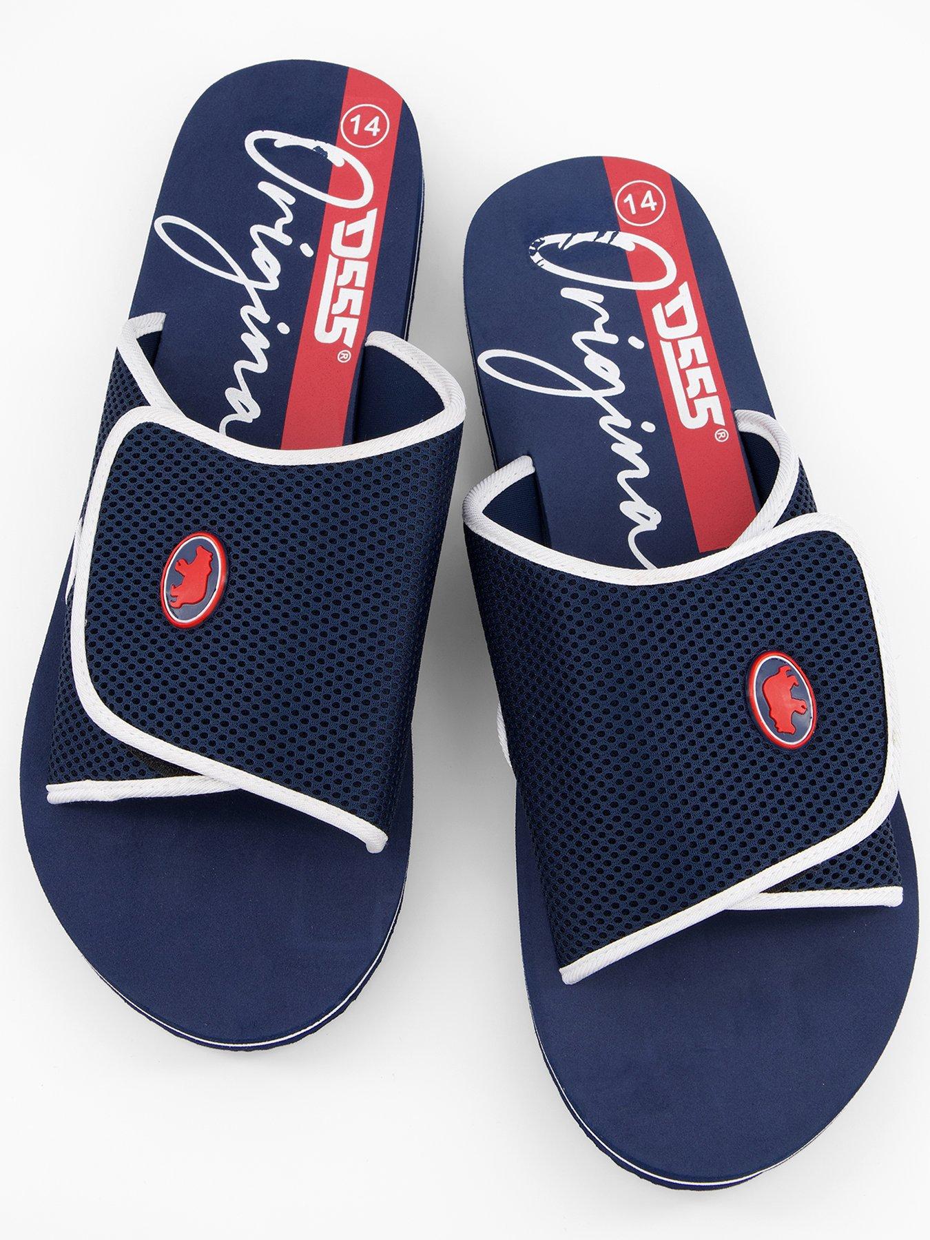 Image 3 of 6 of D555 Sliders With Velcro Fastening - Navy