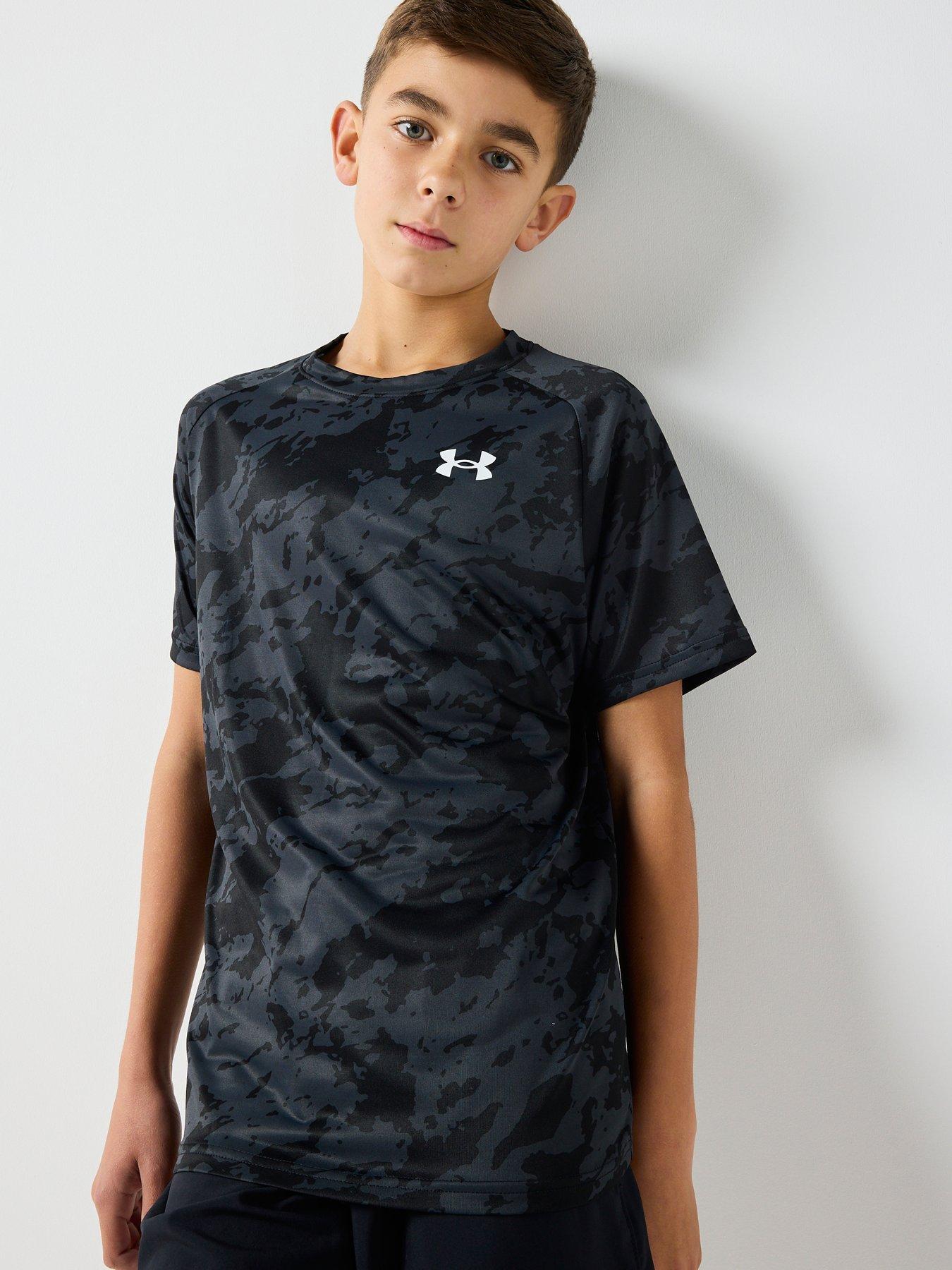 UNDER ARMOUR Junior Boys Training Tech 2.0 T-Shirt - Black