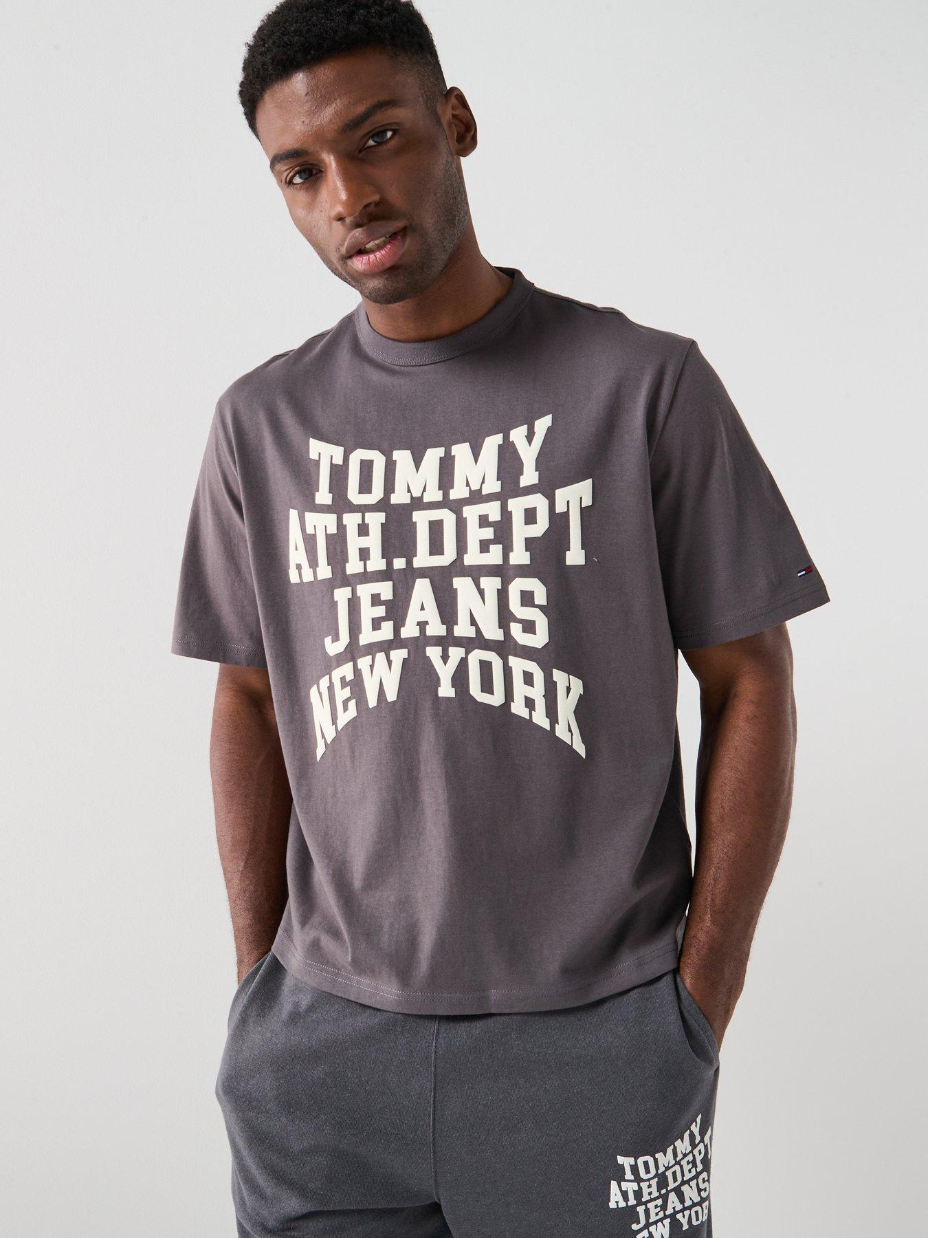 undefined 90S Boxy Fit Varsity T-Shirt - Black
