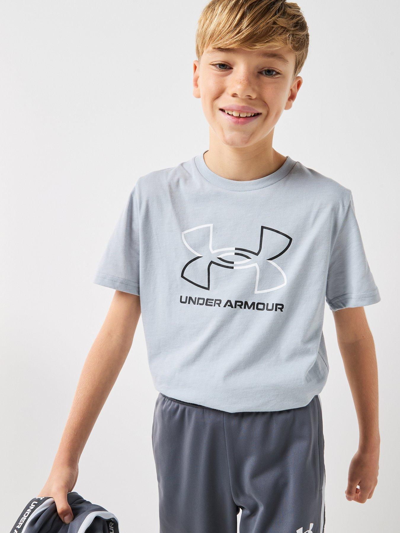 Under Armour Junior Boys Training Gl Foundation T-Shirt - Grey