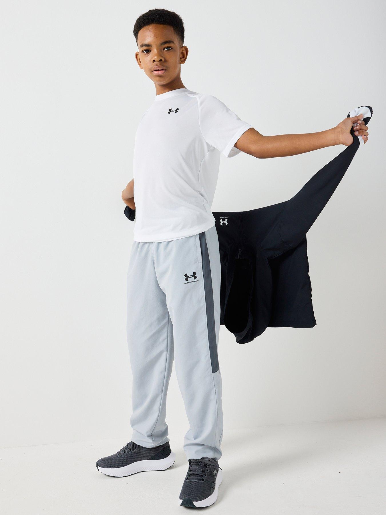 Image 3 of 5 of UNDER ARMOUR Junior Boys Training Rival Woven Pants - Grey