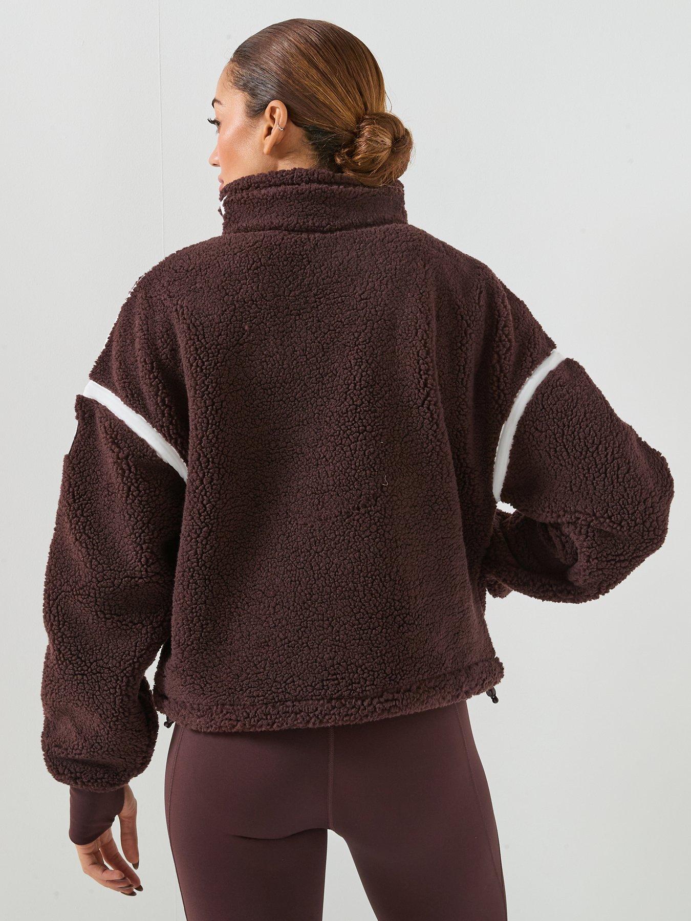 Image 2 of 5 of Gym + Coffee Womens Training Industry Half Zip Top - Brown