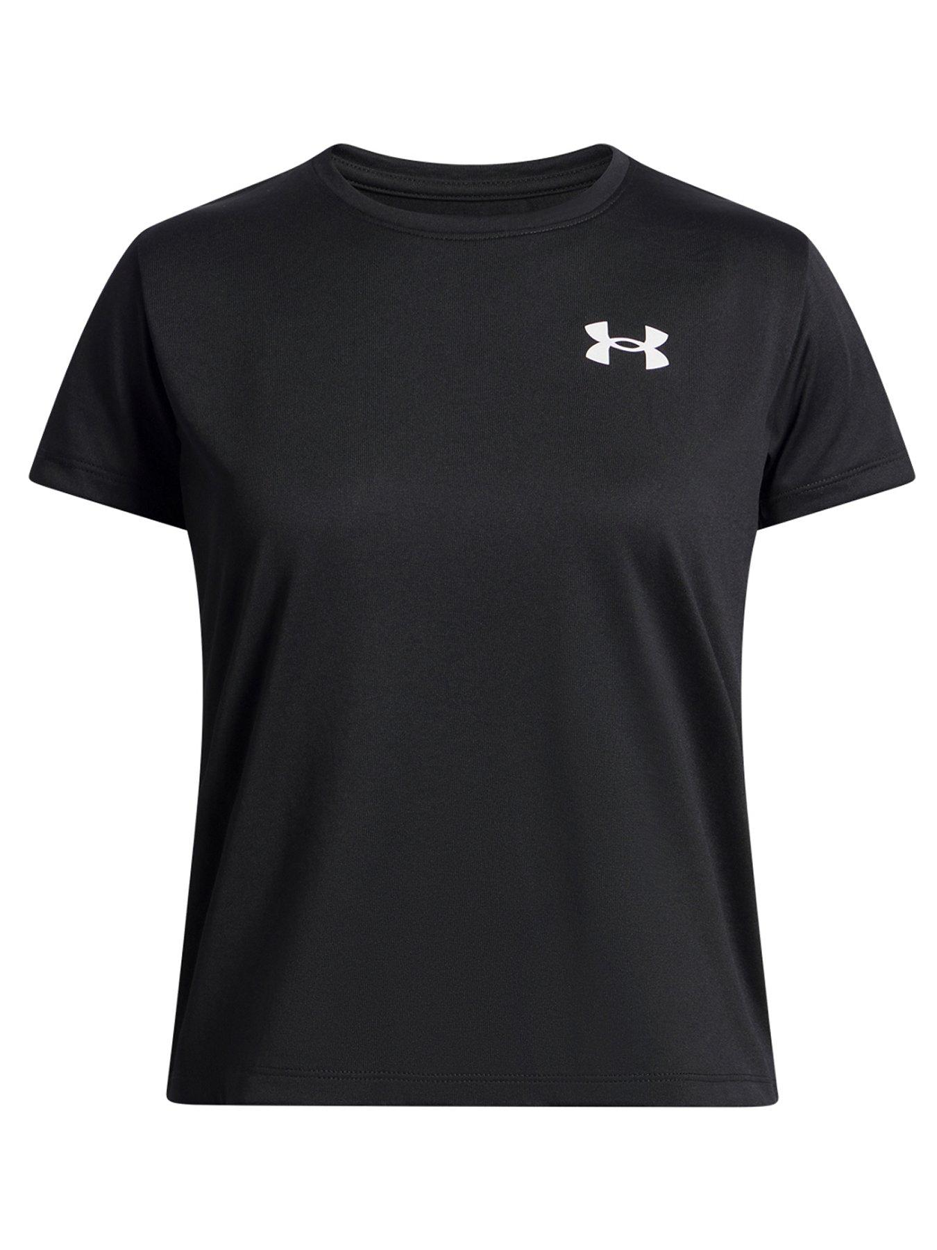 UNDER ARMOUR Junior Girls Training Tech T-Shirt - Black