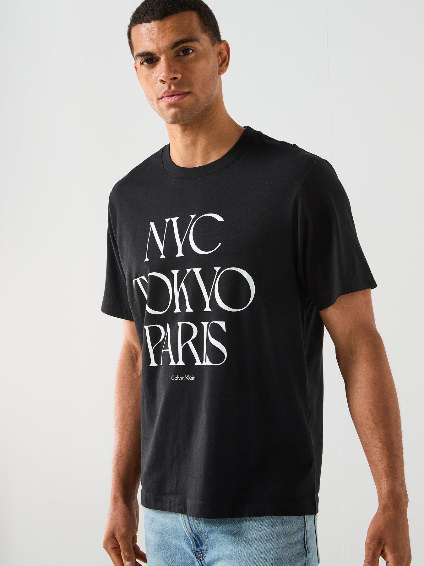 Calvin Klein Jeans Calvin Klein Jeans Flagship City Graphic T-shirts - Black