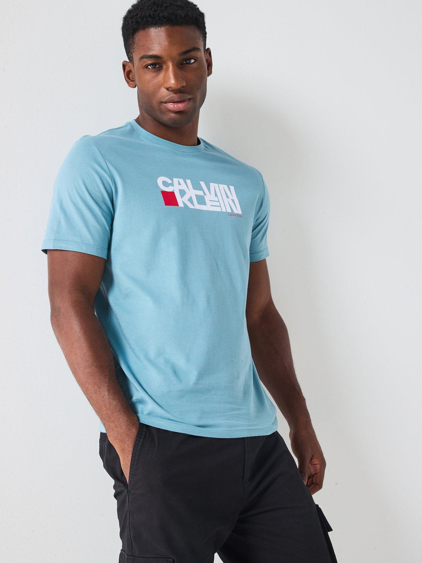 Image 1 of 4 of Calvin Klein Jeans Redbox Graphic T-Shirts - Blue