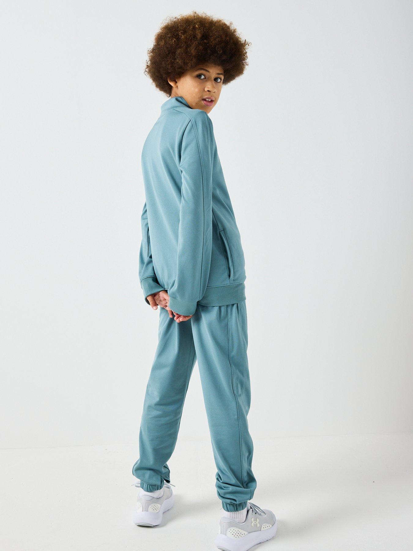 Image 2 of 5 of UNDER ARMOUR Junior Boys Training Rival Knit Tracksuit - Green