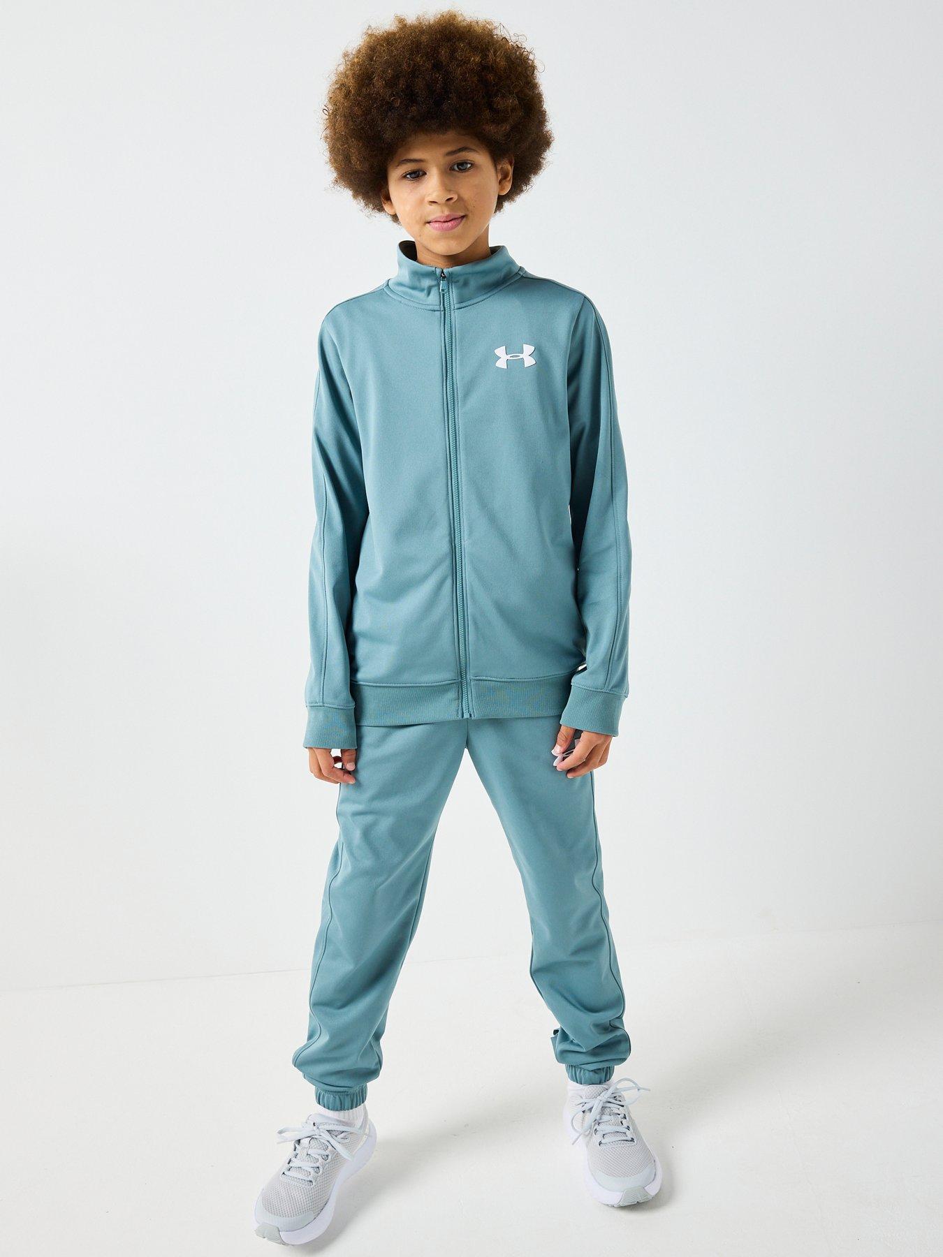Image 3 of 5 of UNDER ARMOUR Junior Boys Training Rival Knit Tracksuit - Green