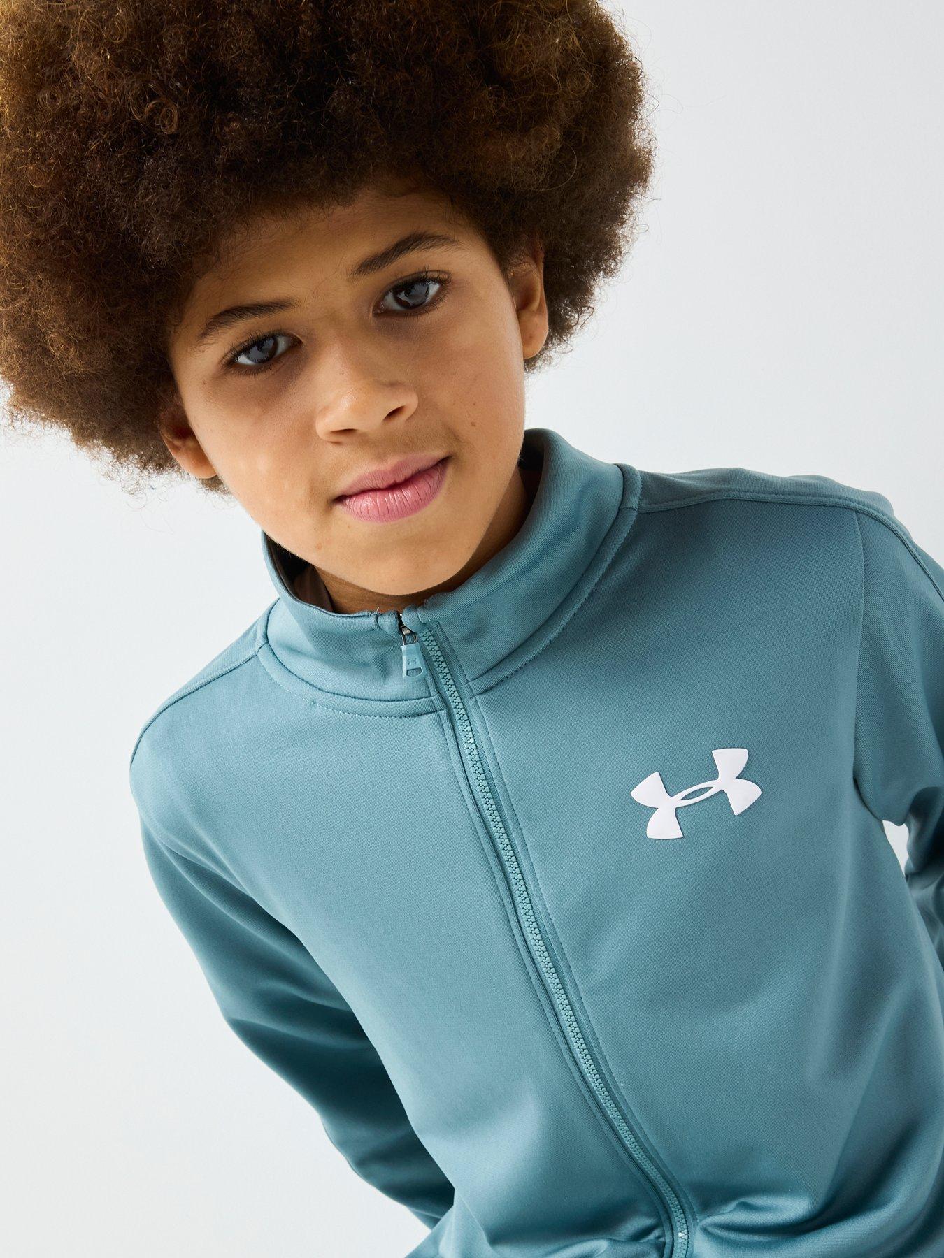 Image 4 of 5 of UNDER ARMOUR Junior Boys Training Rival Knit Tracksuit - Green