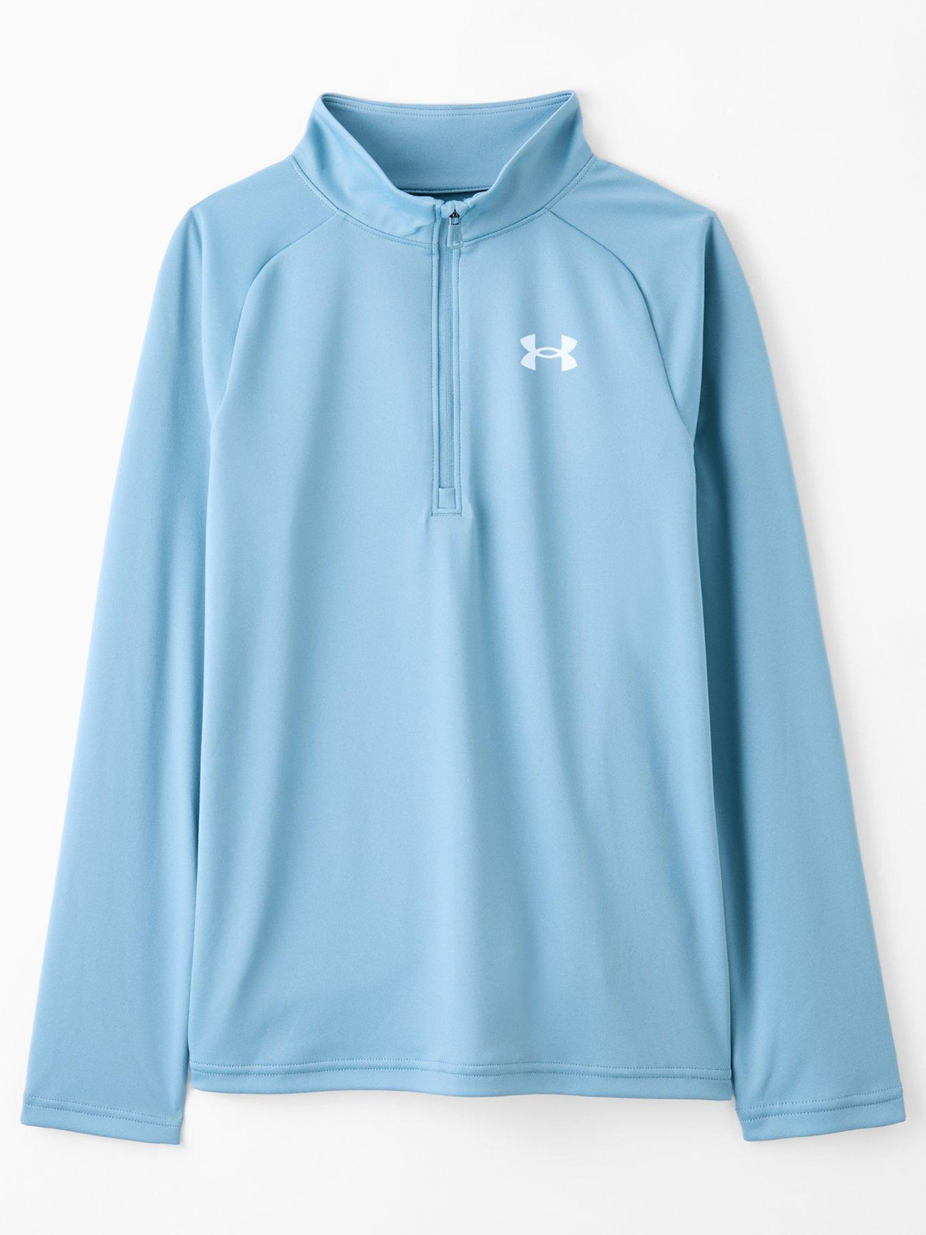 UNDER ARMOUR Junior Boys Training Tech 2.0 1/2 Zip Top - Blue