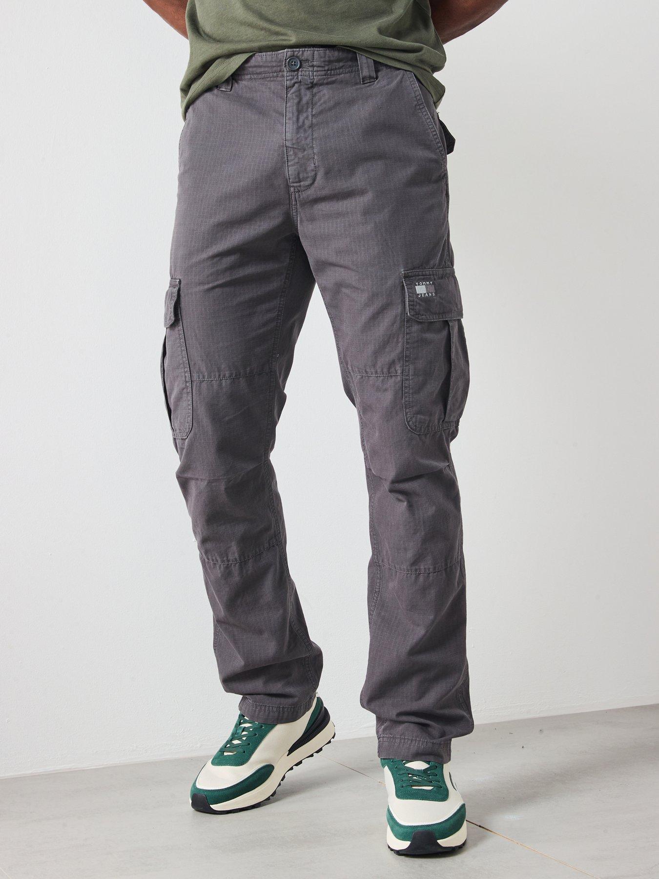 Image 1 of 4 of Tommy Jeans Ryan Ripstop Cargo Casual Pants - Black