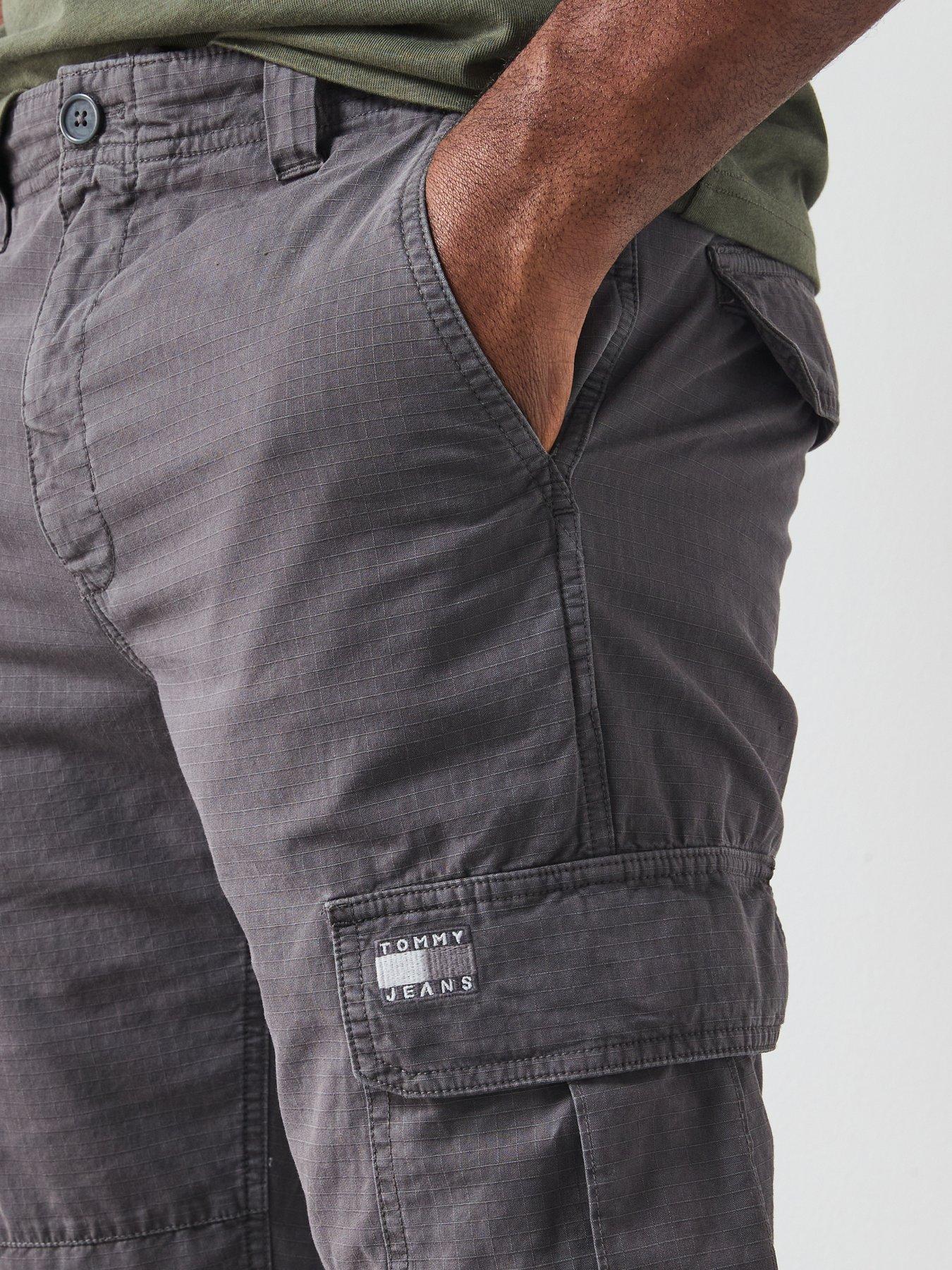 Image 4 of 4 of Tommy Jeans Ryan Ripstop Cargo Casual Pants - Black