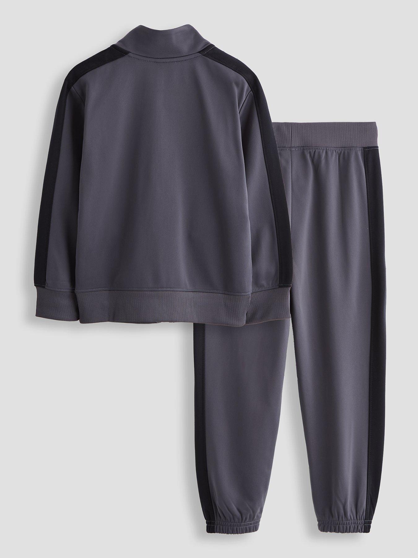 Image 2 of 4 of UNDER ARMOUR Boys Knit Tracksuit - Grey/black
