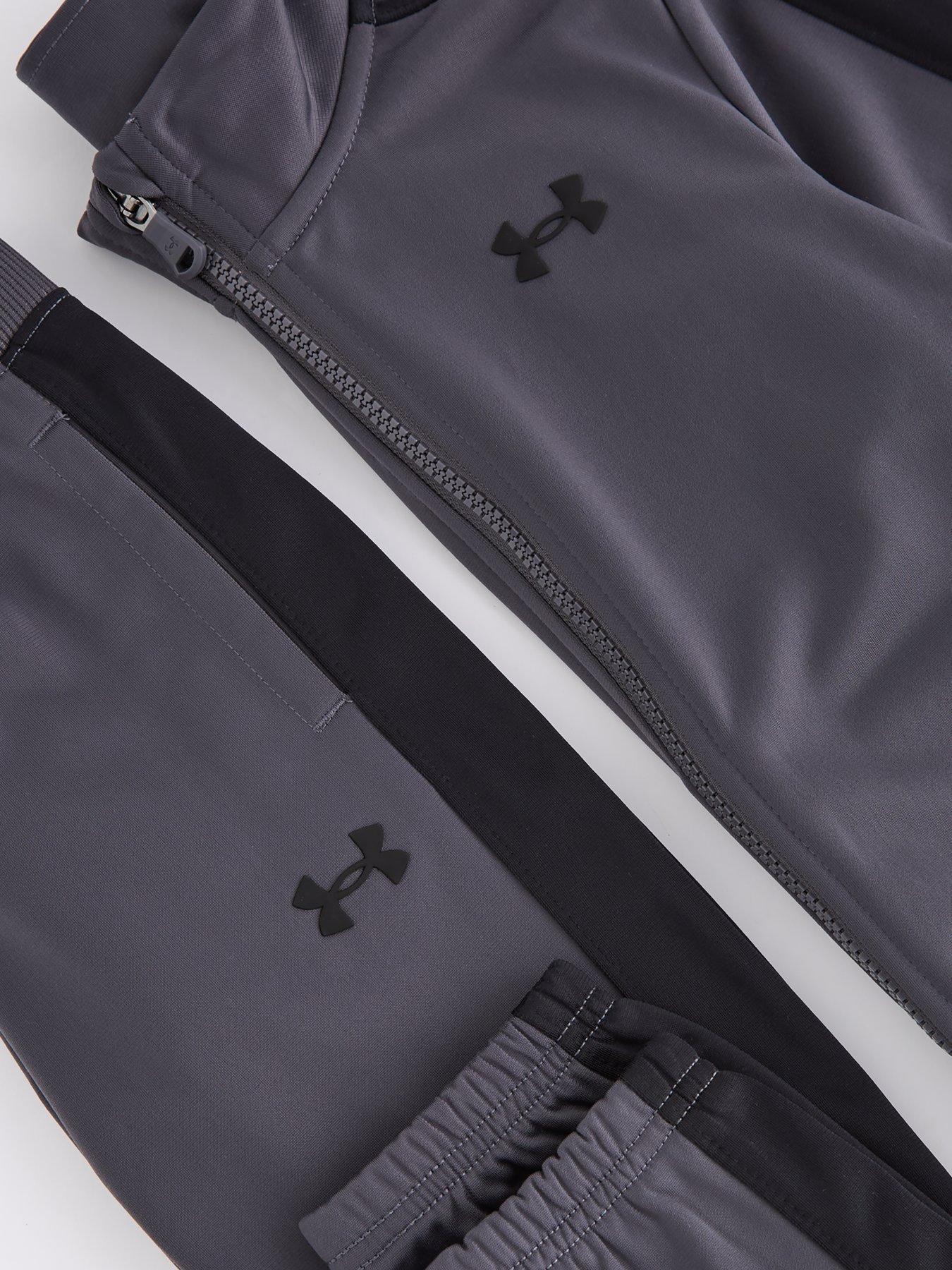 Image 4 of 4 of UNDER ARMOUR Boys Knit Tracksuit - Grey/black