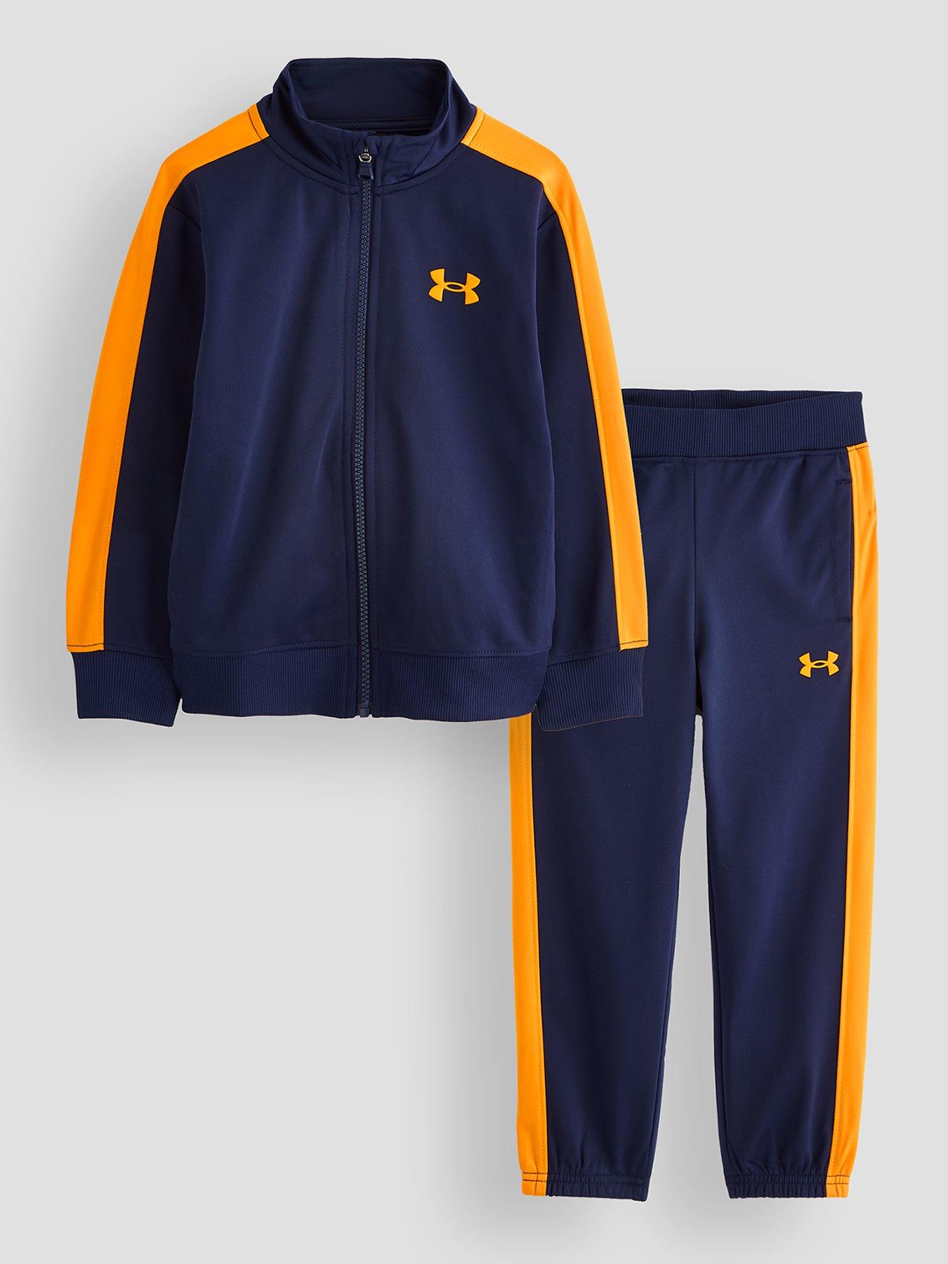 UNDER ARMOUR Boys Knit Tracksuit - Navy
