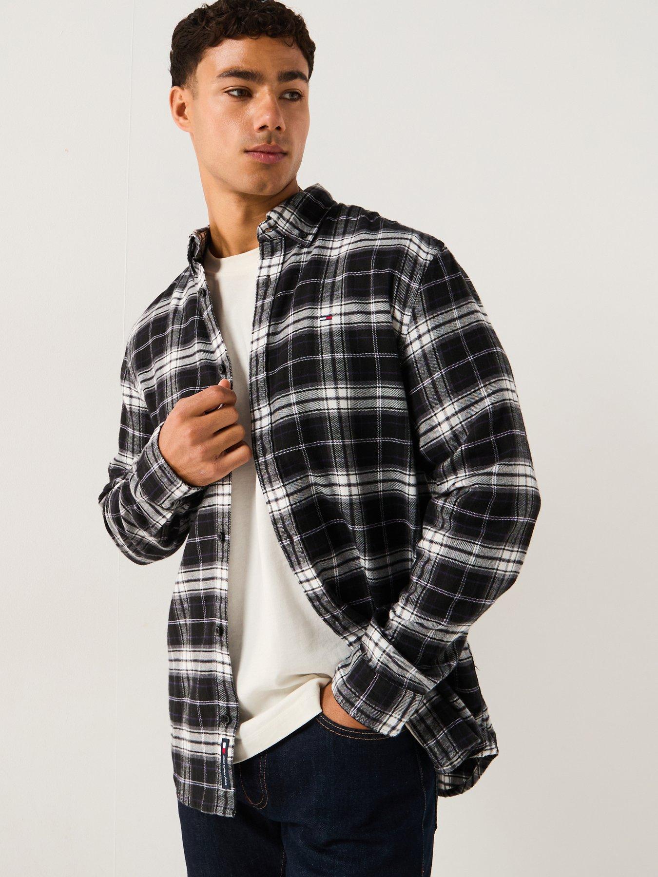 Tommy Jeans Tommy Jeans Regular Flannel Check Shirt - Black